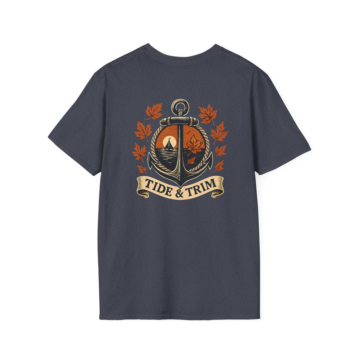 T-Shirt — Tide & Trim Anchor Crest Graphic (Nautical Fall Vibes)