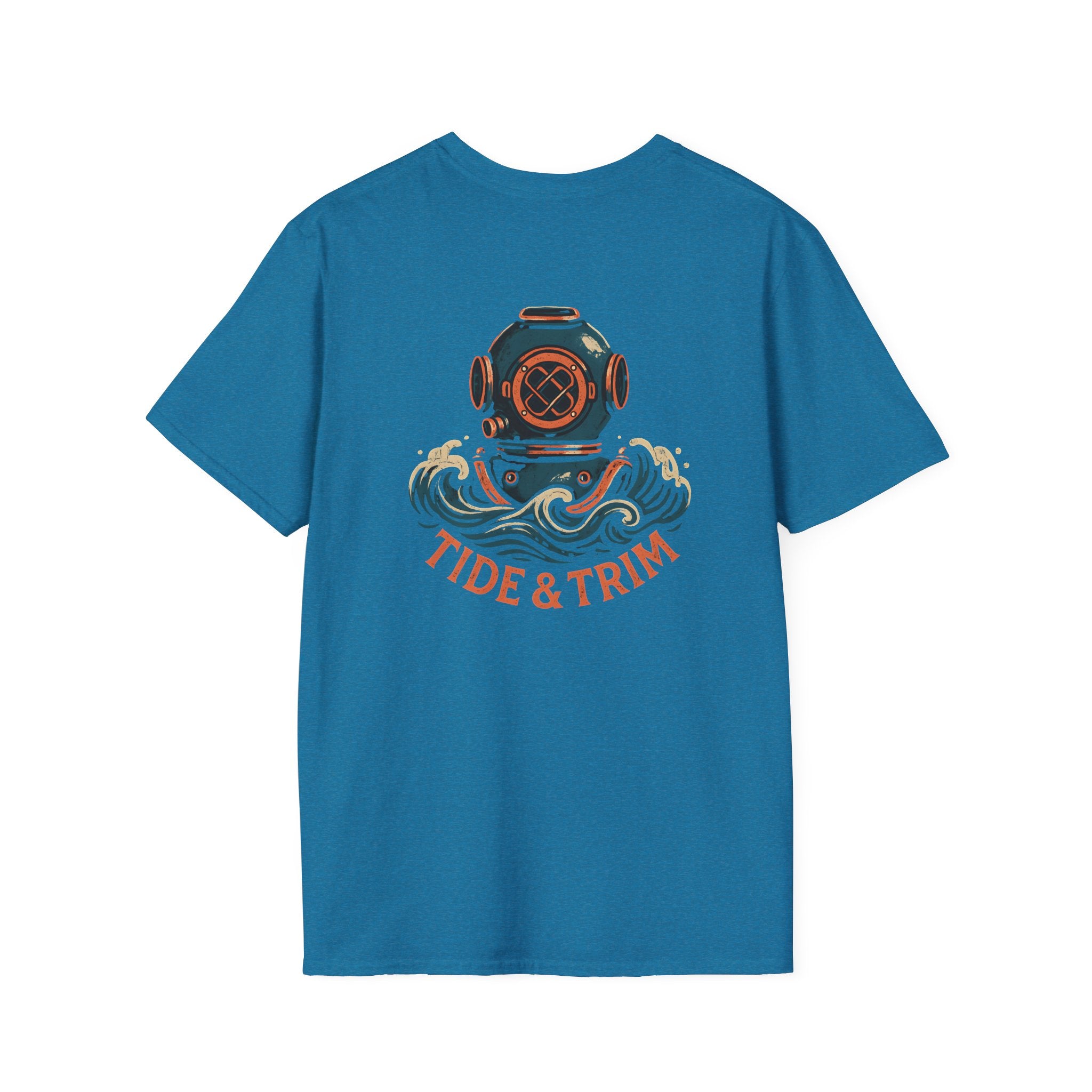 Diver Helmet Nautical T-Shirt — Tide & Trim Diver Design