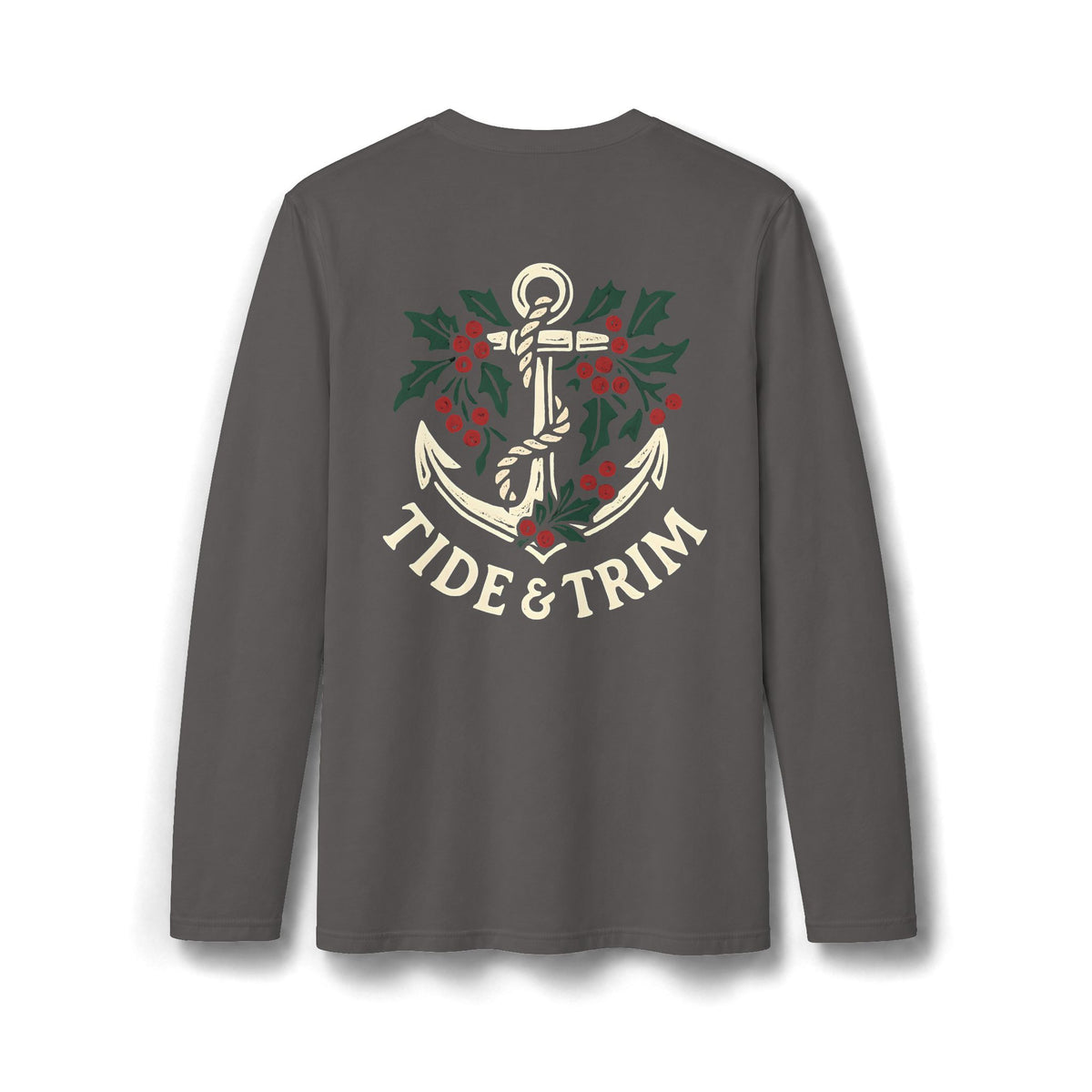 Tide & Trim Nautical Winter Anchor Long Sleeve T-Shirt