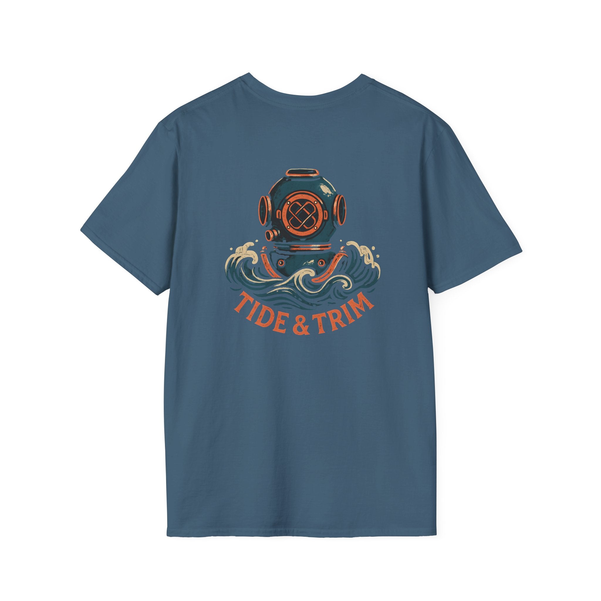 Diver Helmet Nautical T-Shirt — Tide & Trim Diver Design