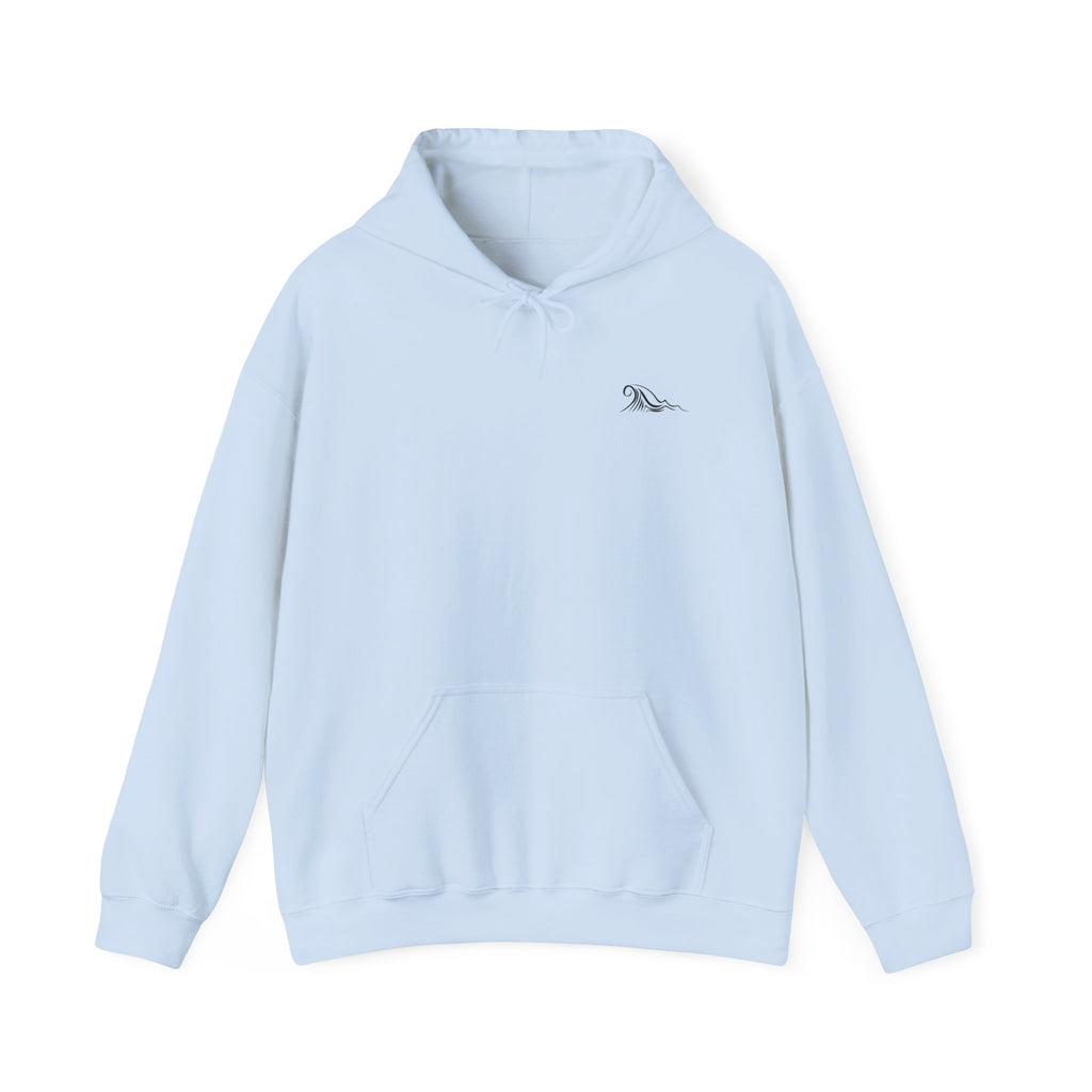 Nautical Sunset Anchor Hoodie — Ship Wheel Graphic Sweatshirt