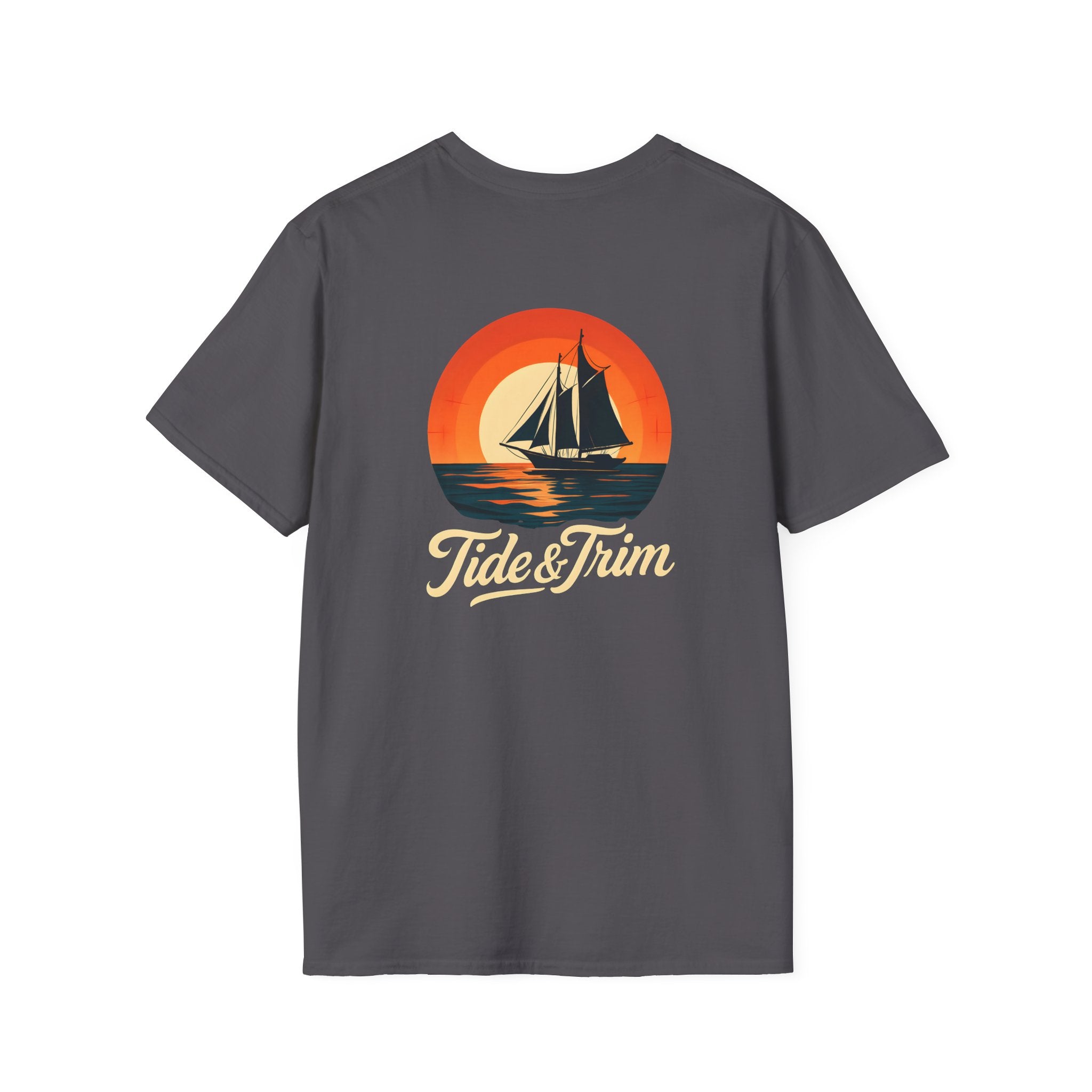 Vintage sunset sailboat- Tide & Trim