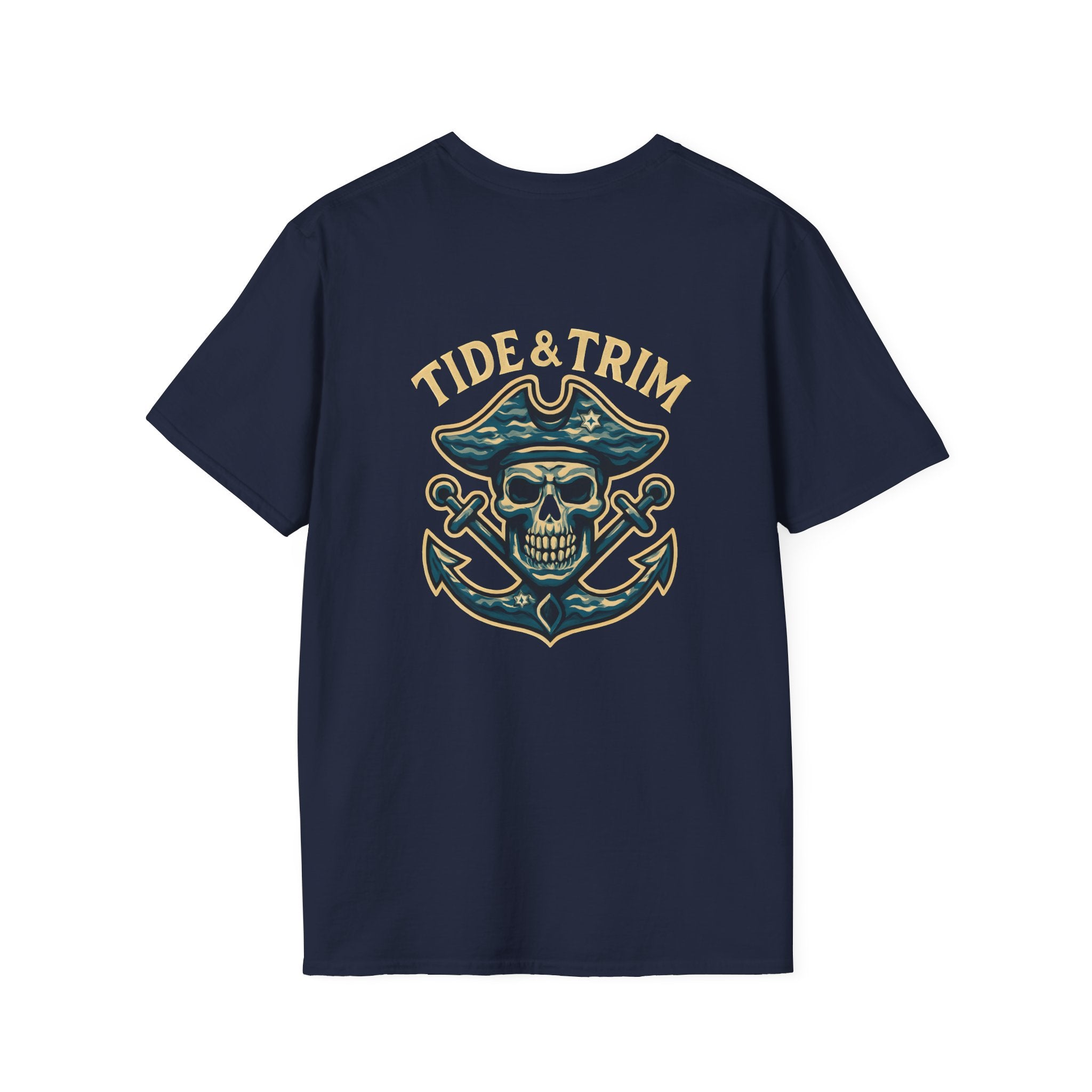 Pirate Skull Anchor T-Shirt — Nautical Pirate Graphic Tee