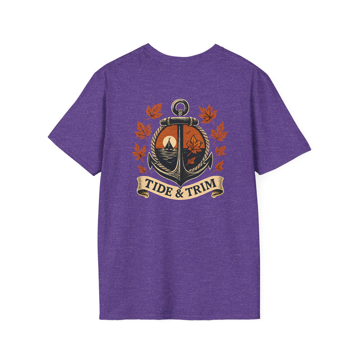 T-Shirt — Tide & Trim Anchor Crest Graphic (Nautical Fall Vibes)