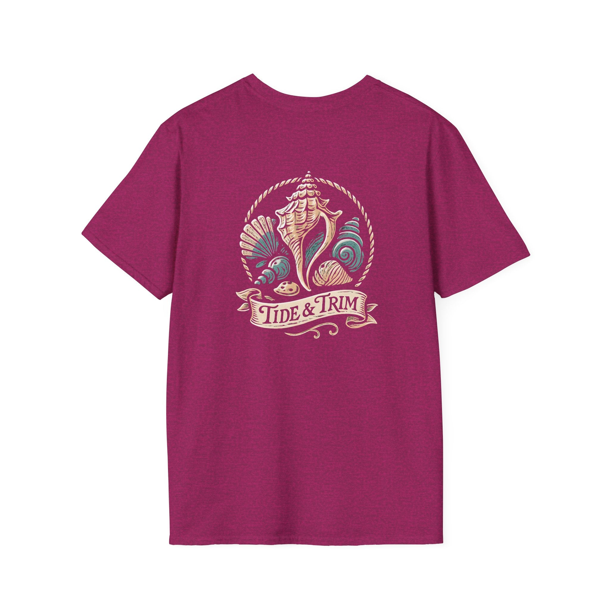 Seashell Beach Nautical T-Shirt — Coastal Shell Print Tee