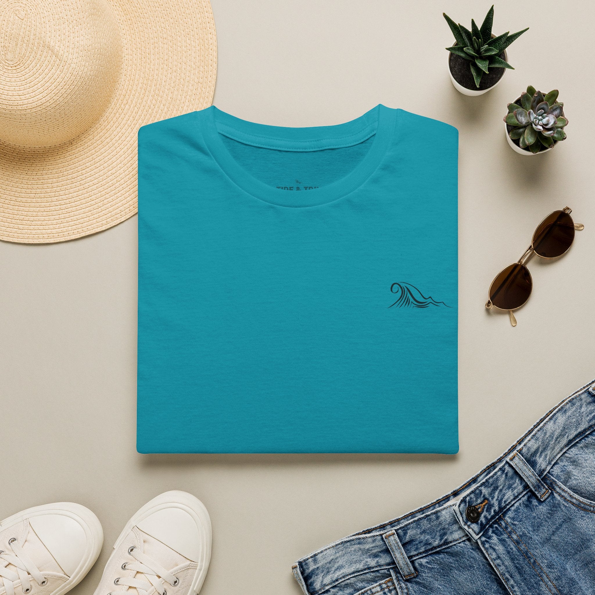 Patriotic Anchor Nautical T-Shirt — Tide & Trim Flag Design
