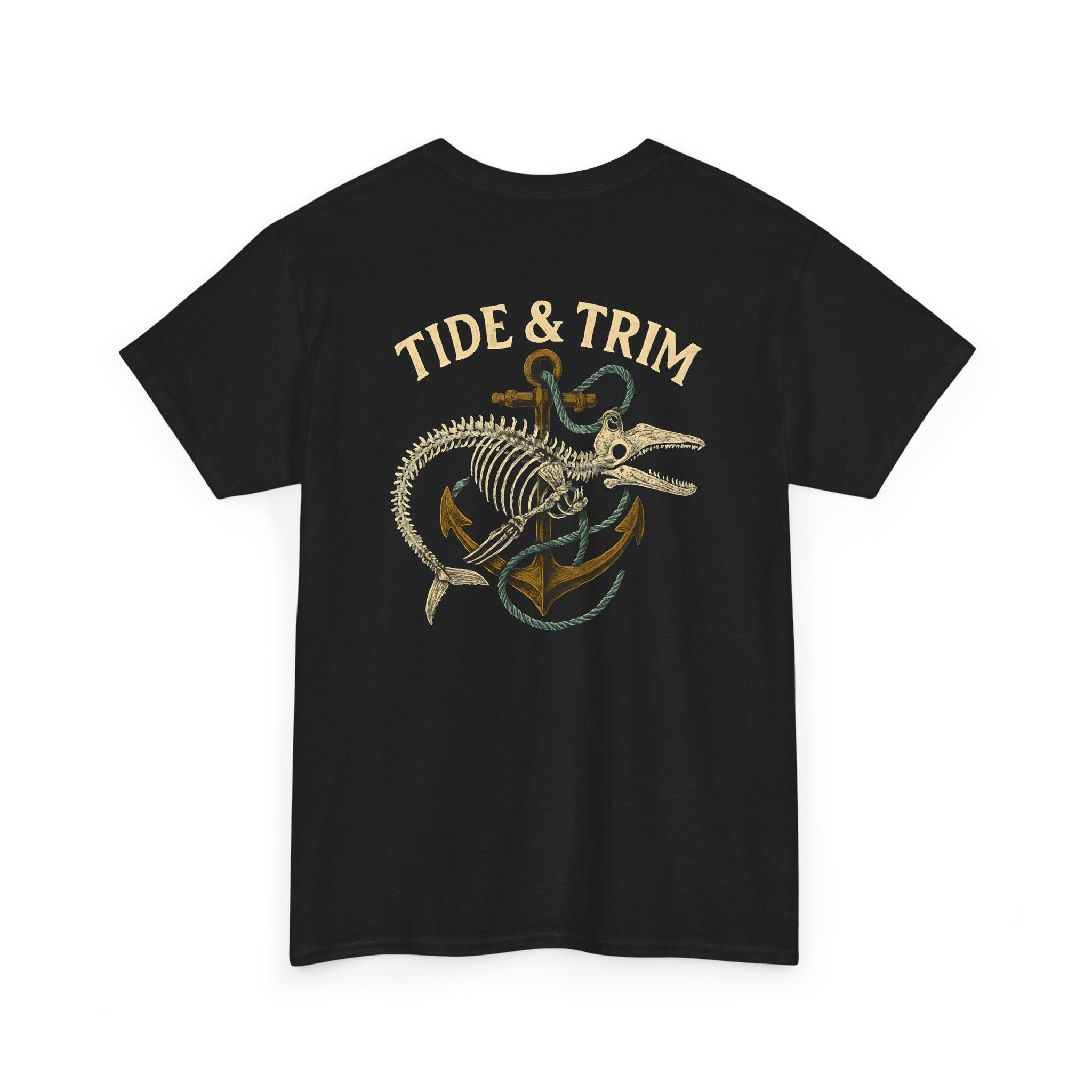 Nautical Skeleton Fish Anchor T-Shirt