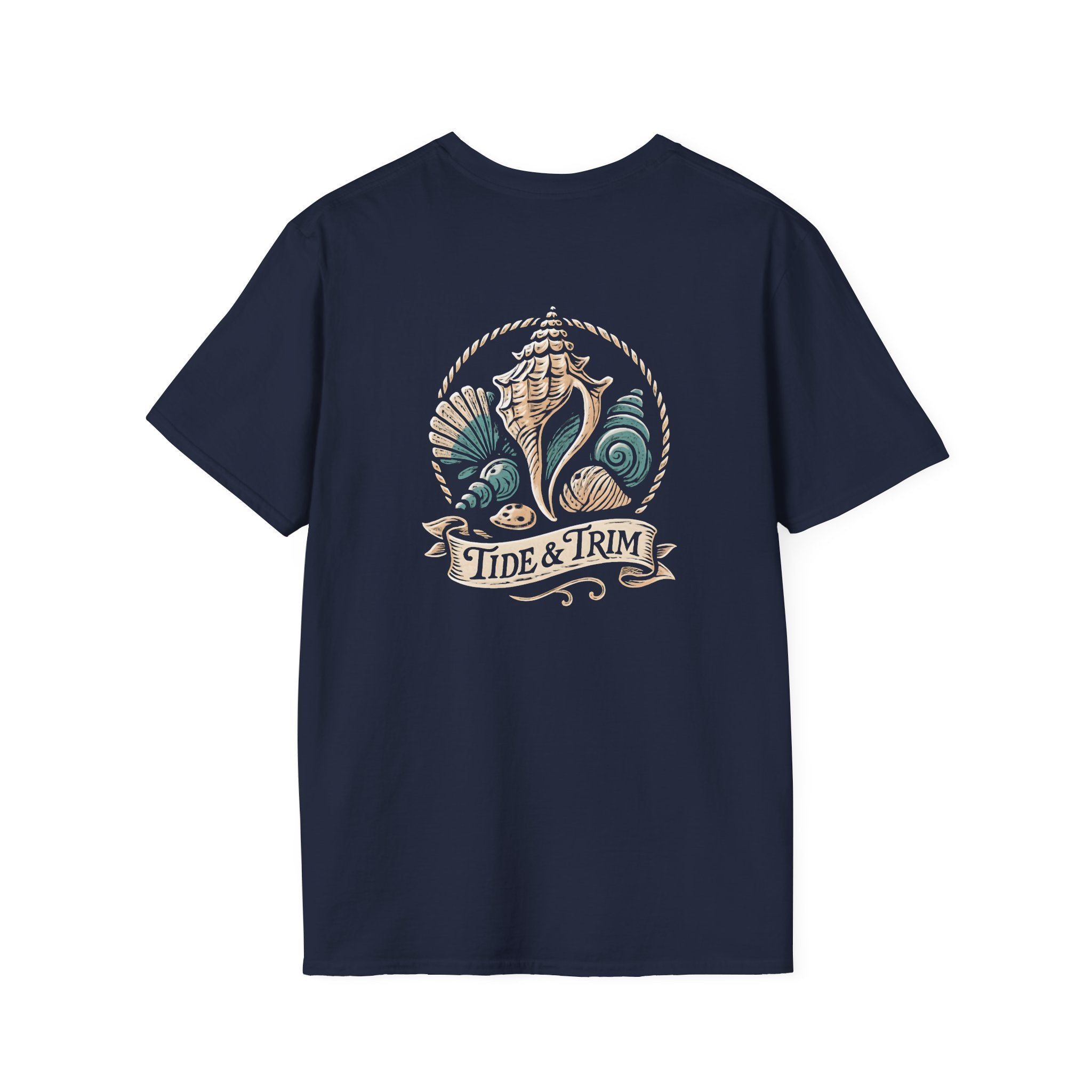 Seashell Beach Nautical T-Shirt — Coastal Shell Print Tee