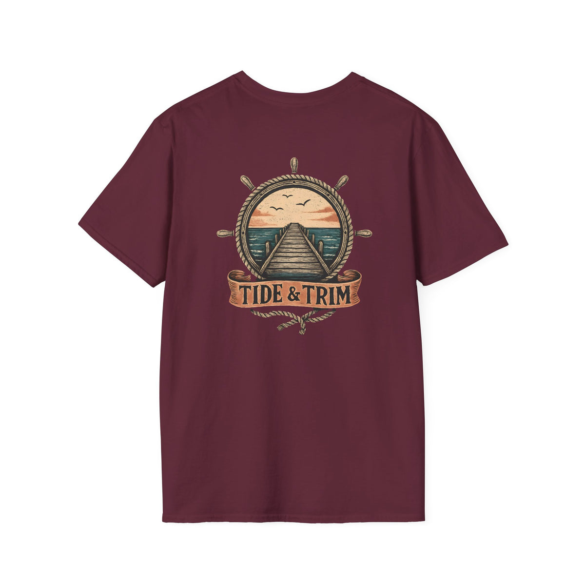Pier Sunset Nautical T-Shirt- Tide & Trim