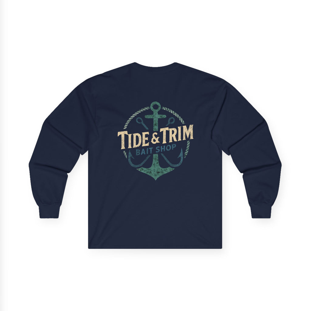 Nautical Bait Shop Anchor Long Sleeve Tee
