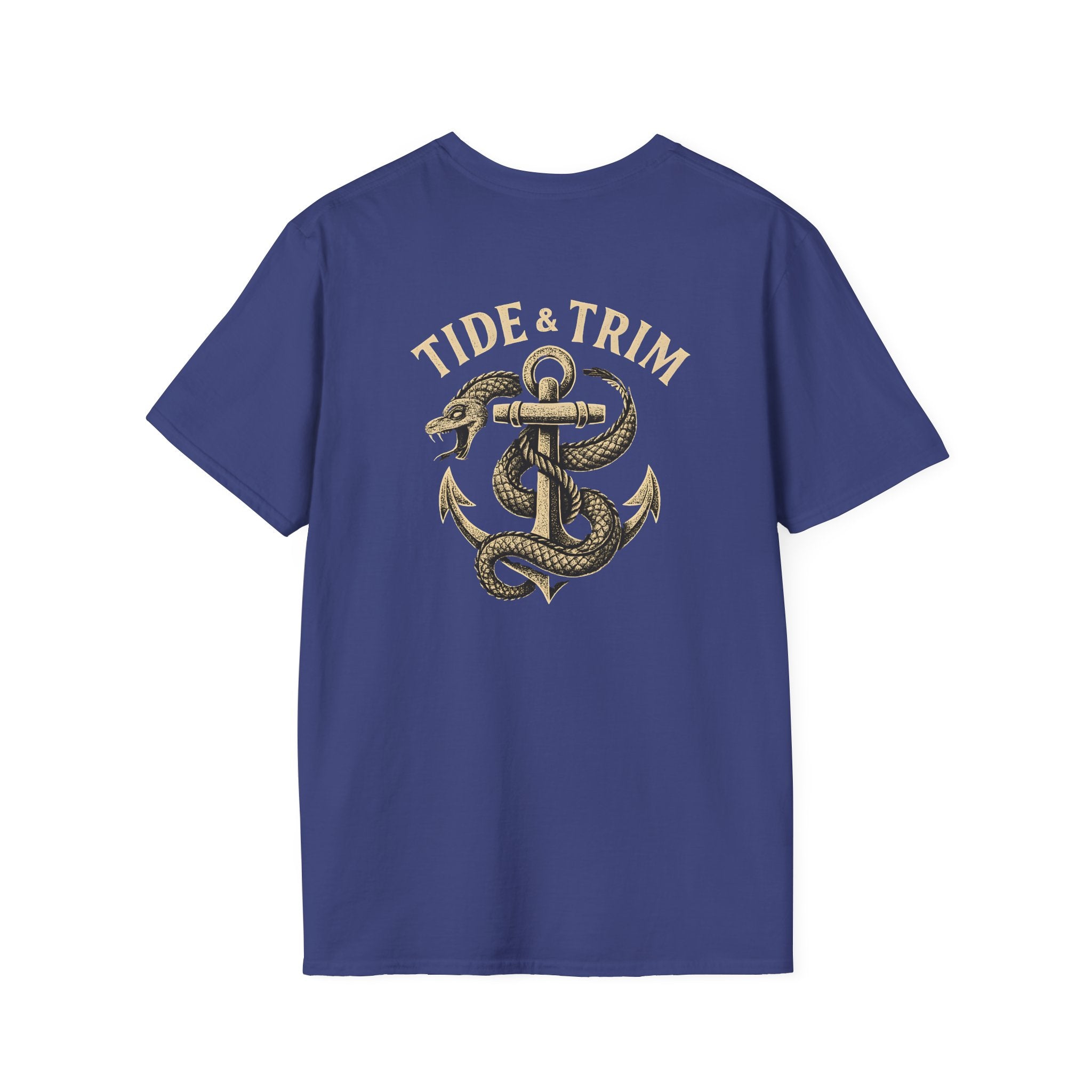 Sea Serpent Nautical Anchor T-Shirt- Tide & Trim