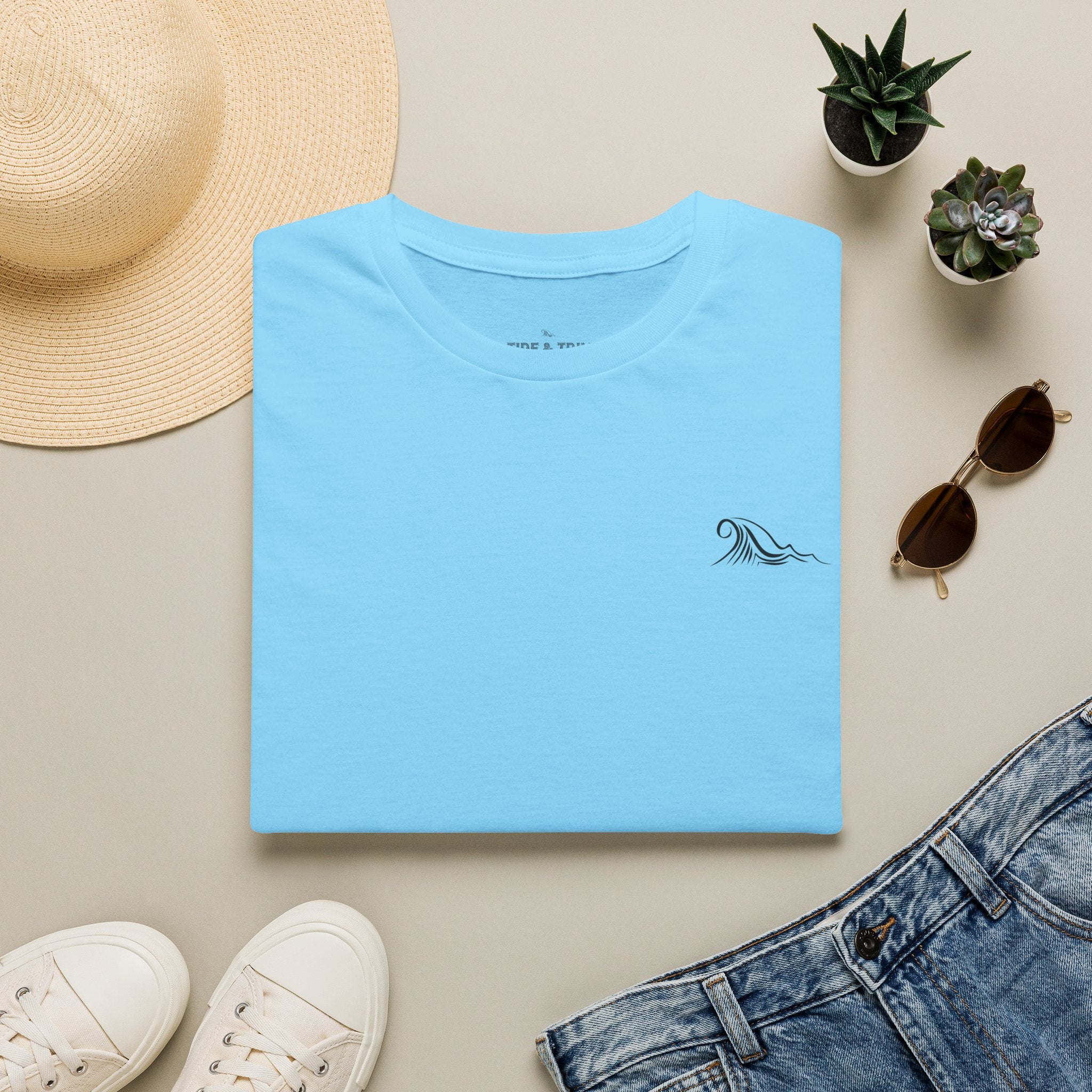 Patriotic Anchor Nautical T-Shirt — Tide & Trim Flag Design
