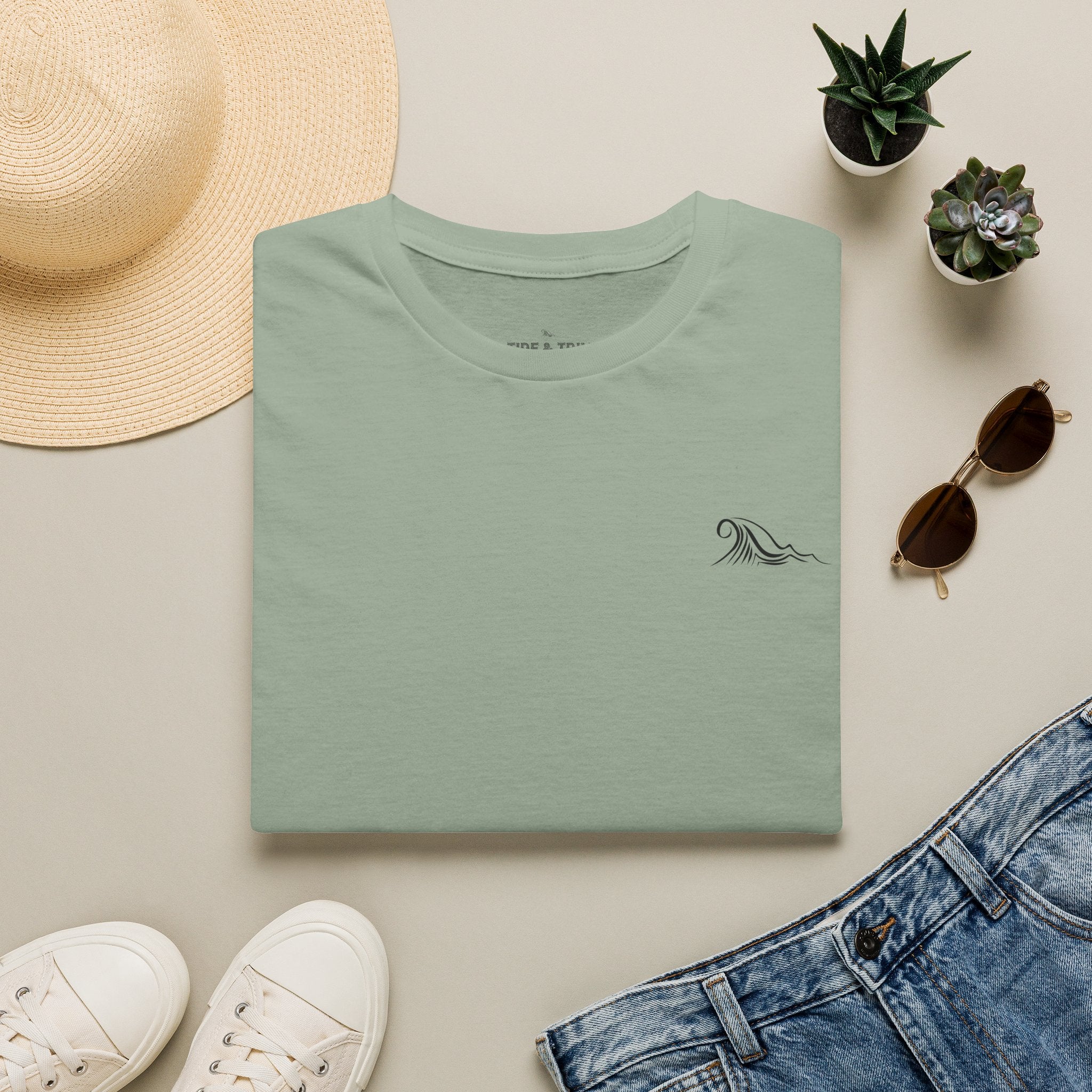 Patriotic Anchor Nautical T-Shirt — Tide & Trim Flag Design