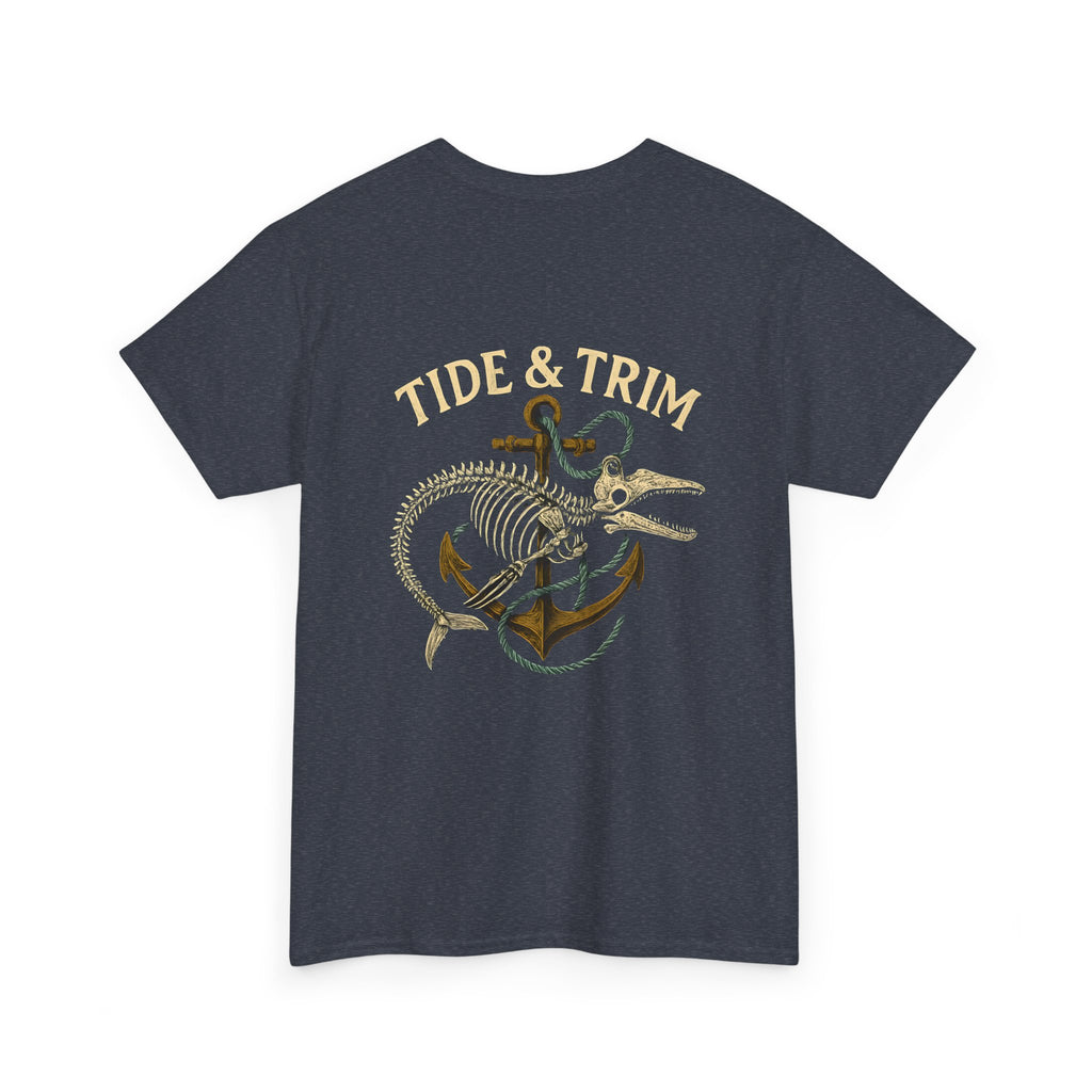 Nautical Skeleton Fish Anchor T-Shirt