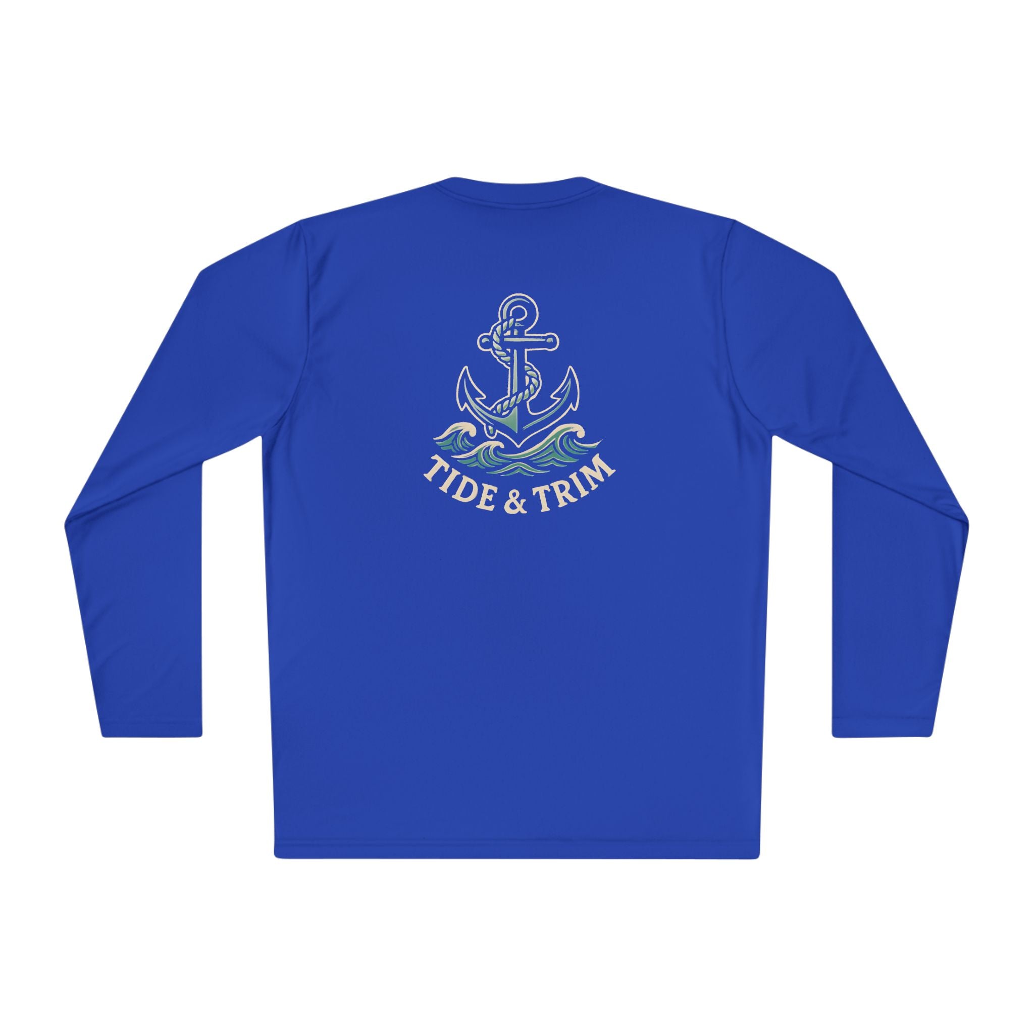 Nautical Anchor Long Sleeve Tee — Tide & Trim Crew Shirt