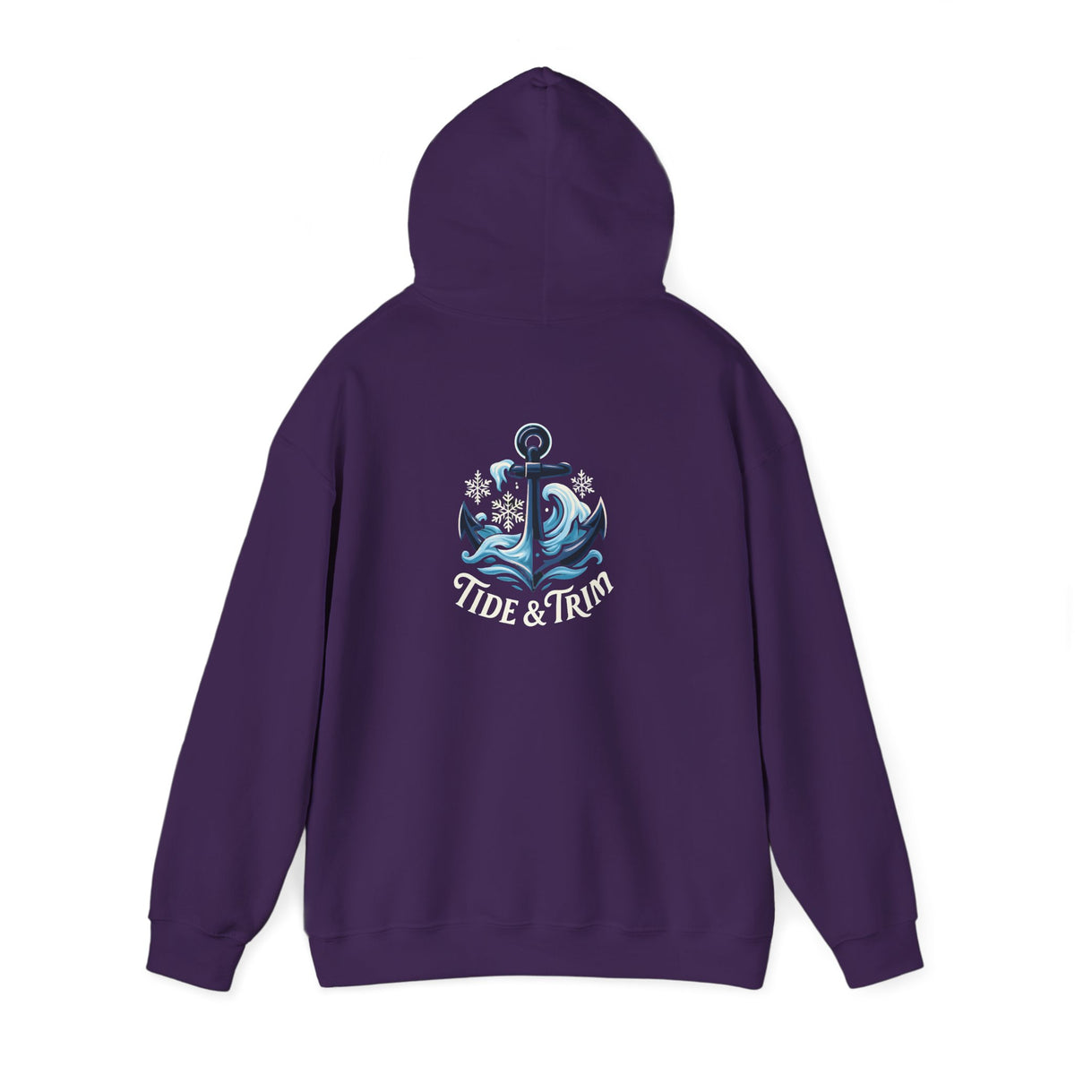 Tide & Trim Anchor Hoodie — Nautical Wave Pullover for Ocean Lovers