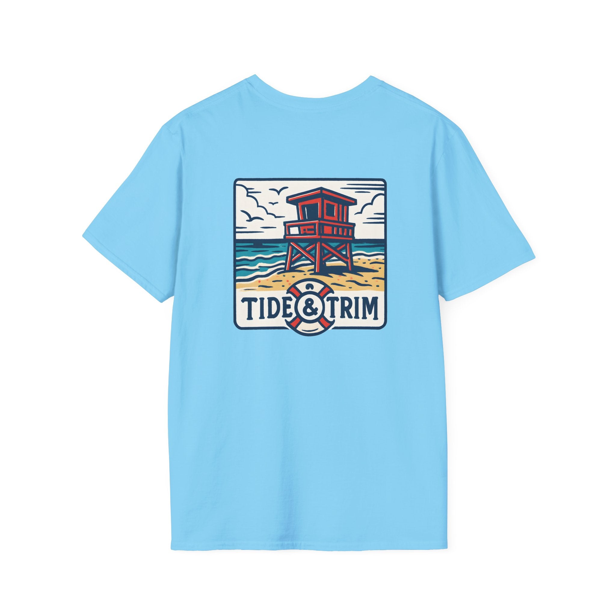 Coastal Lifeguard Tower Beach T-Shirt — Vintage Coastal Lifeguard Tee