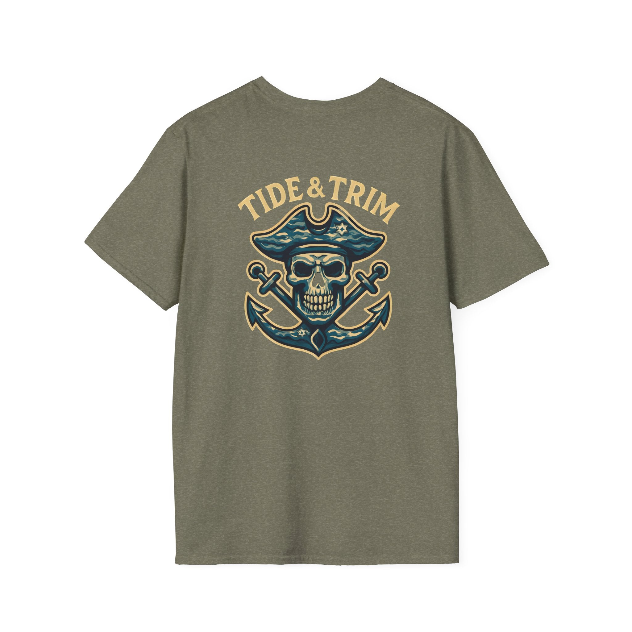 Pirate Skull Anchor T-Shirt — Nautical Pirate Graphic Tee