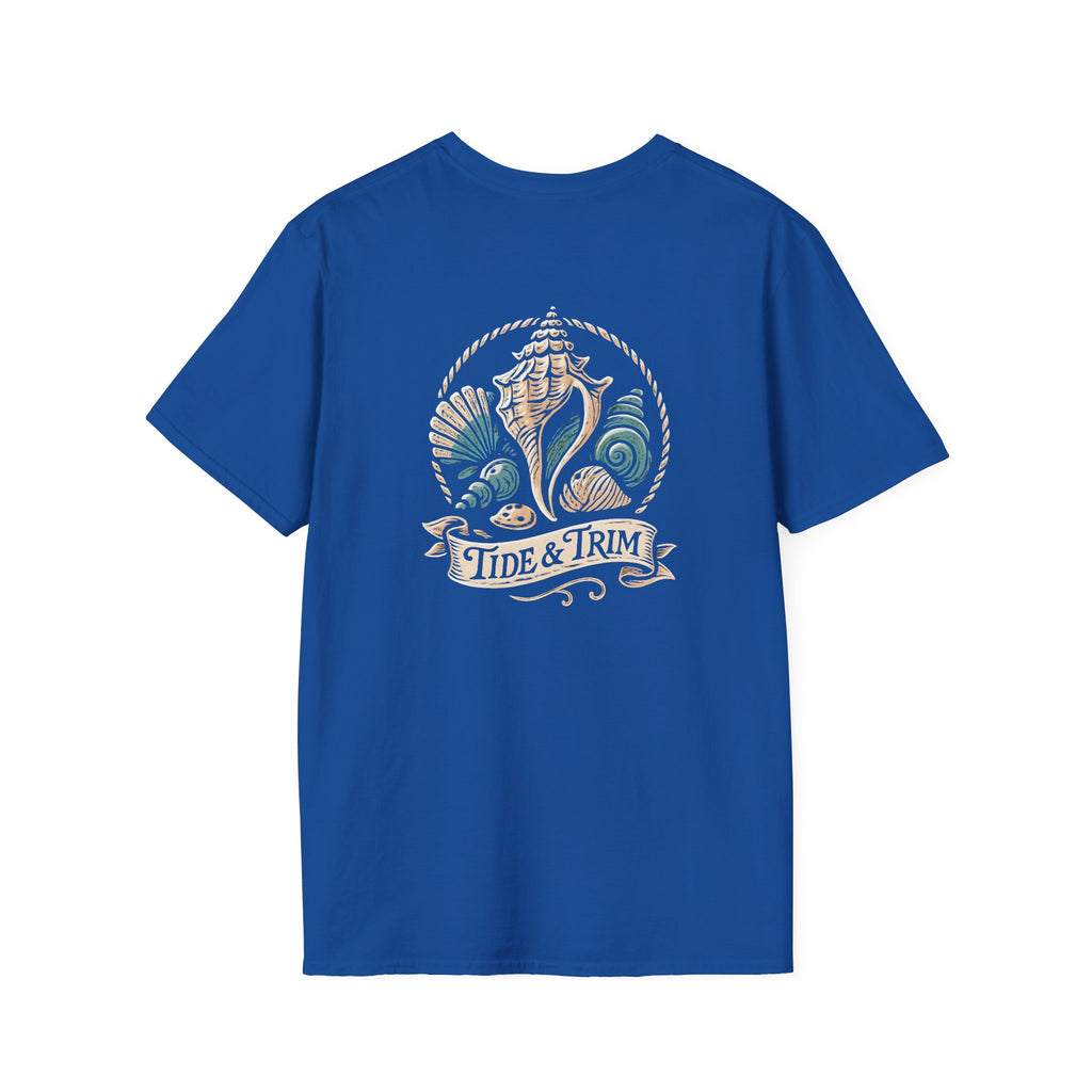 Seashell Beach Nautical T-Shirt — Coastal Shell Print Tee