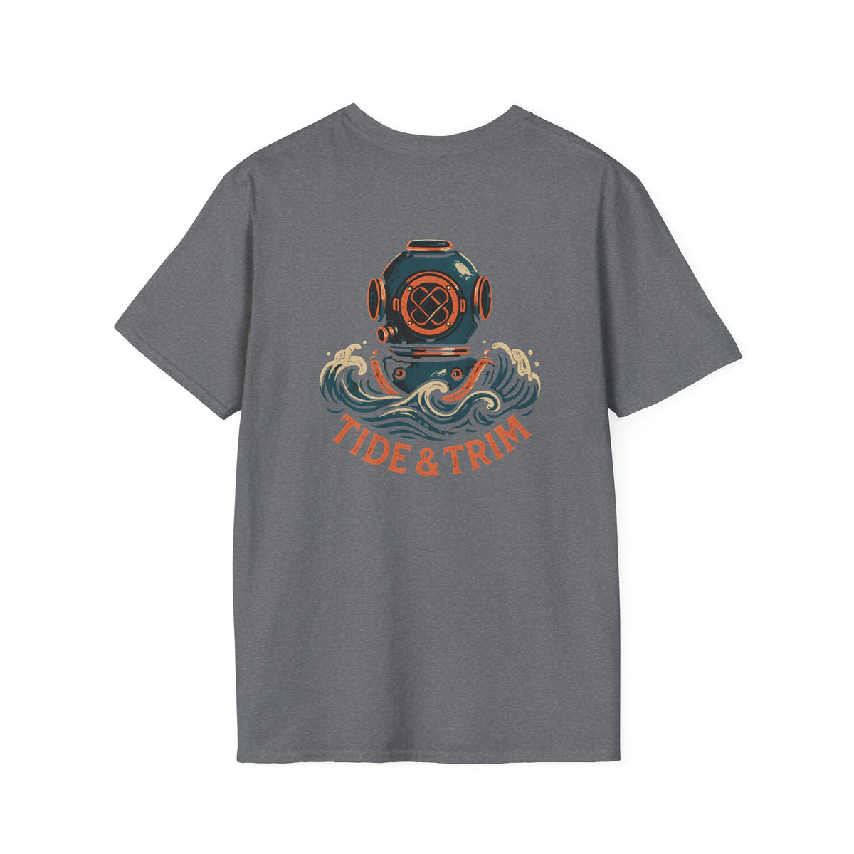 Diver Helmet Nautical T-Shirt — Tide & Trim Diver Design