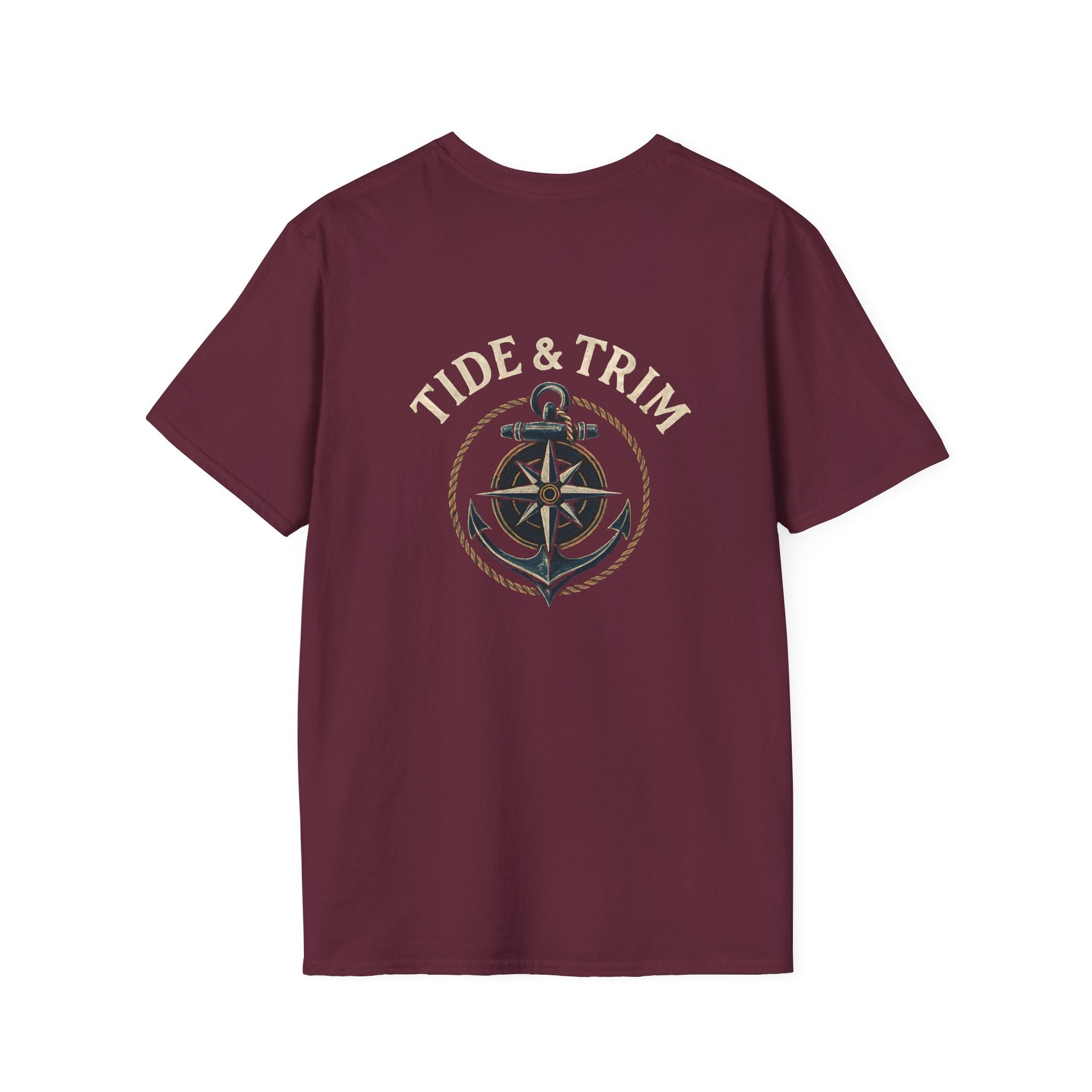 Vintage Nautical Anchor & Compass T-Shirt