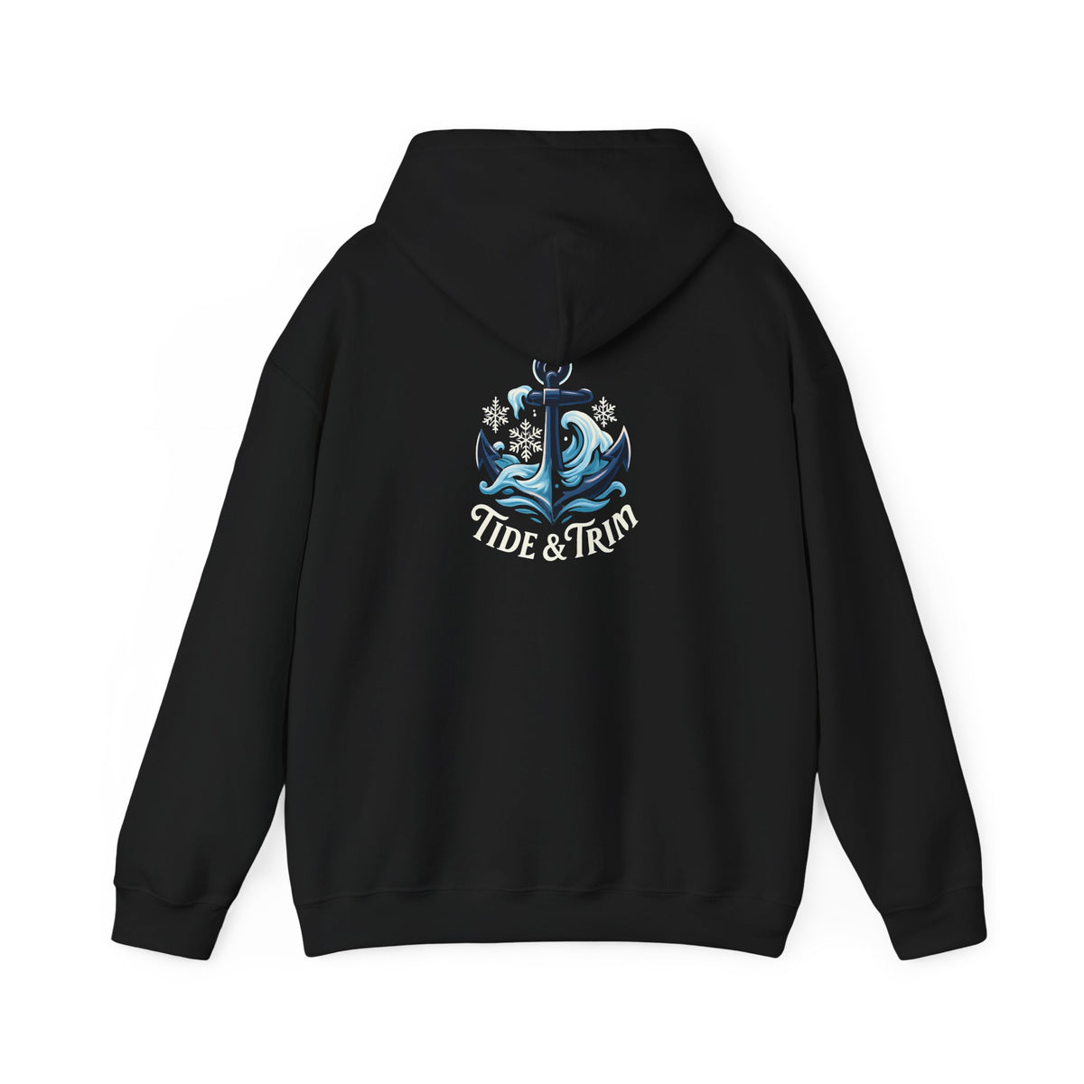 Tide & Trim Anchor Hoodie — Nautical Wave Pullover for Ocean Lovers