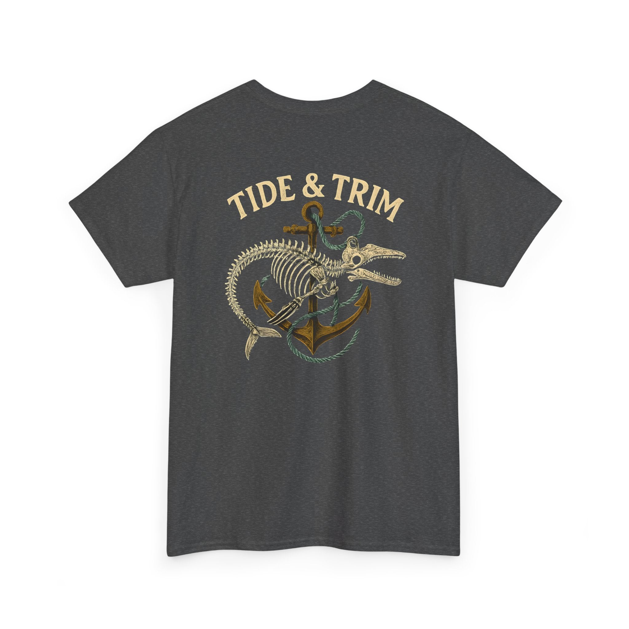 Nautical Skeleton Fish Anchor T-Shirt