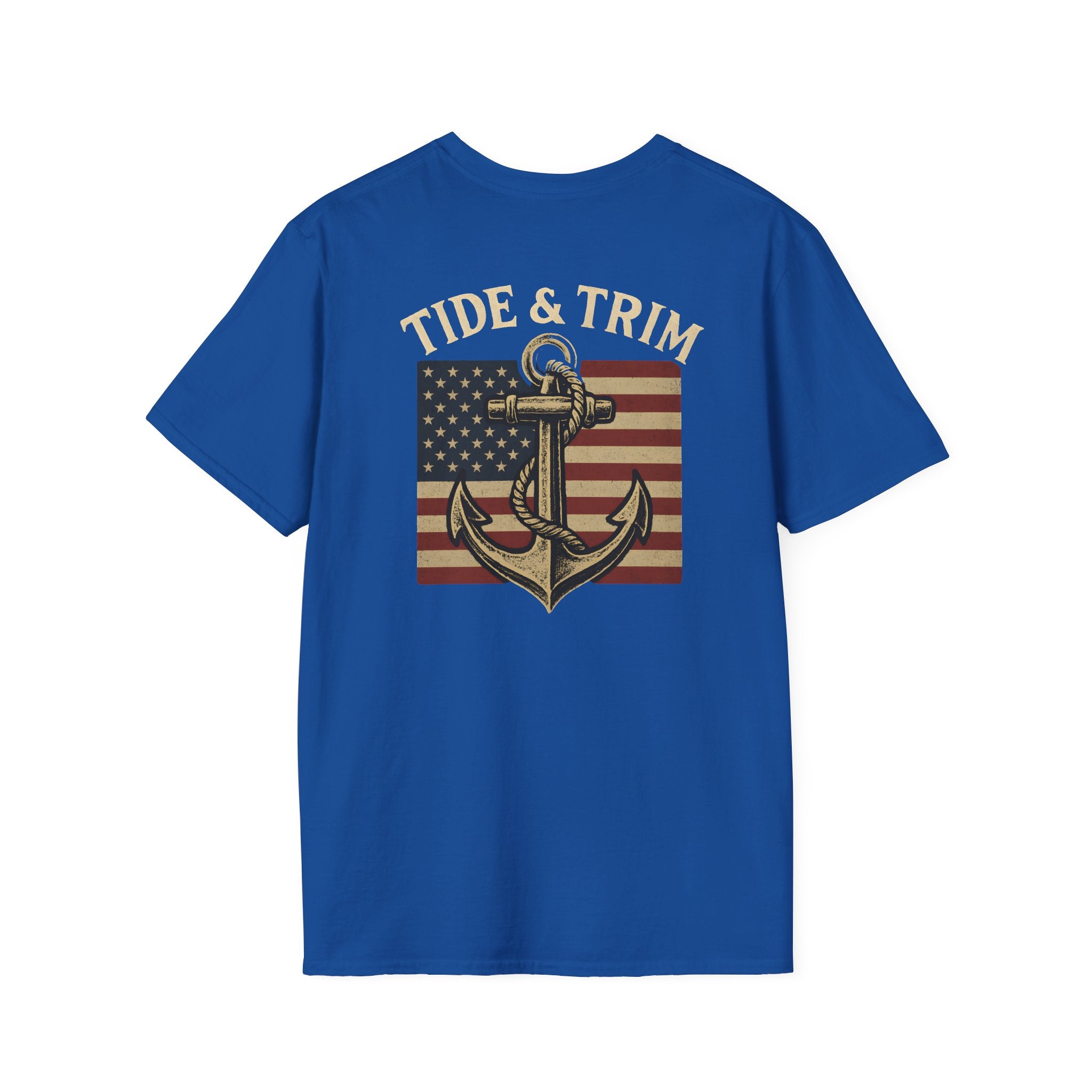 American Flag Anchor Nautical T-Shirt