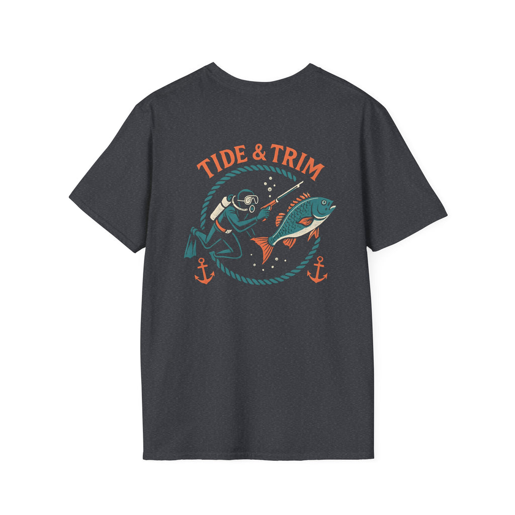 Retro Spearfishing Diver T-Shirt — Nautical Vintage Dive Tee