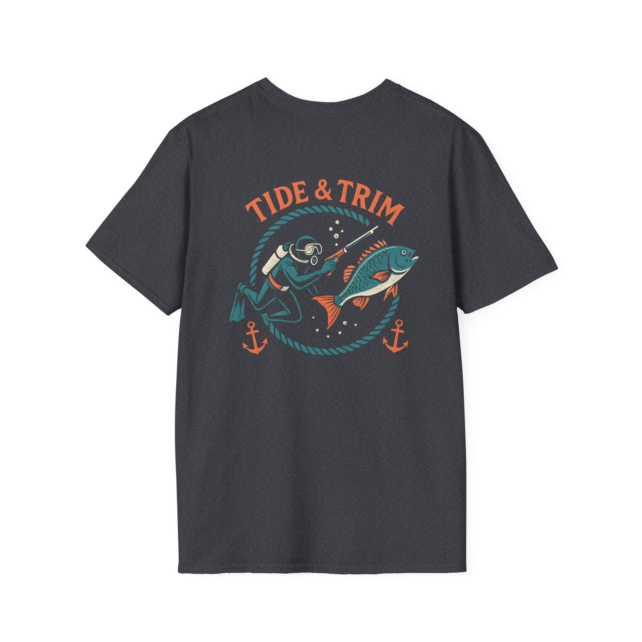 Retro Spearfishing Diver T-Shirt — Nautical Vintage Dive Tee