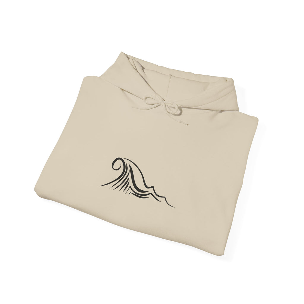Tide & Trim Anchor Coffee Hoodie — Nautical Wave Pullover
