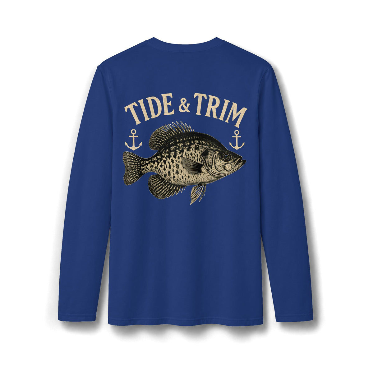Crappie Fishing Long Sleeve T-shirt– Tide & Trim Sac-a-Lait  Angler