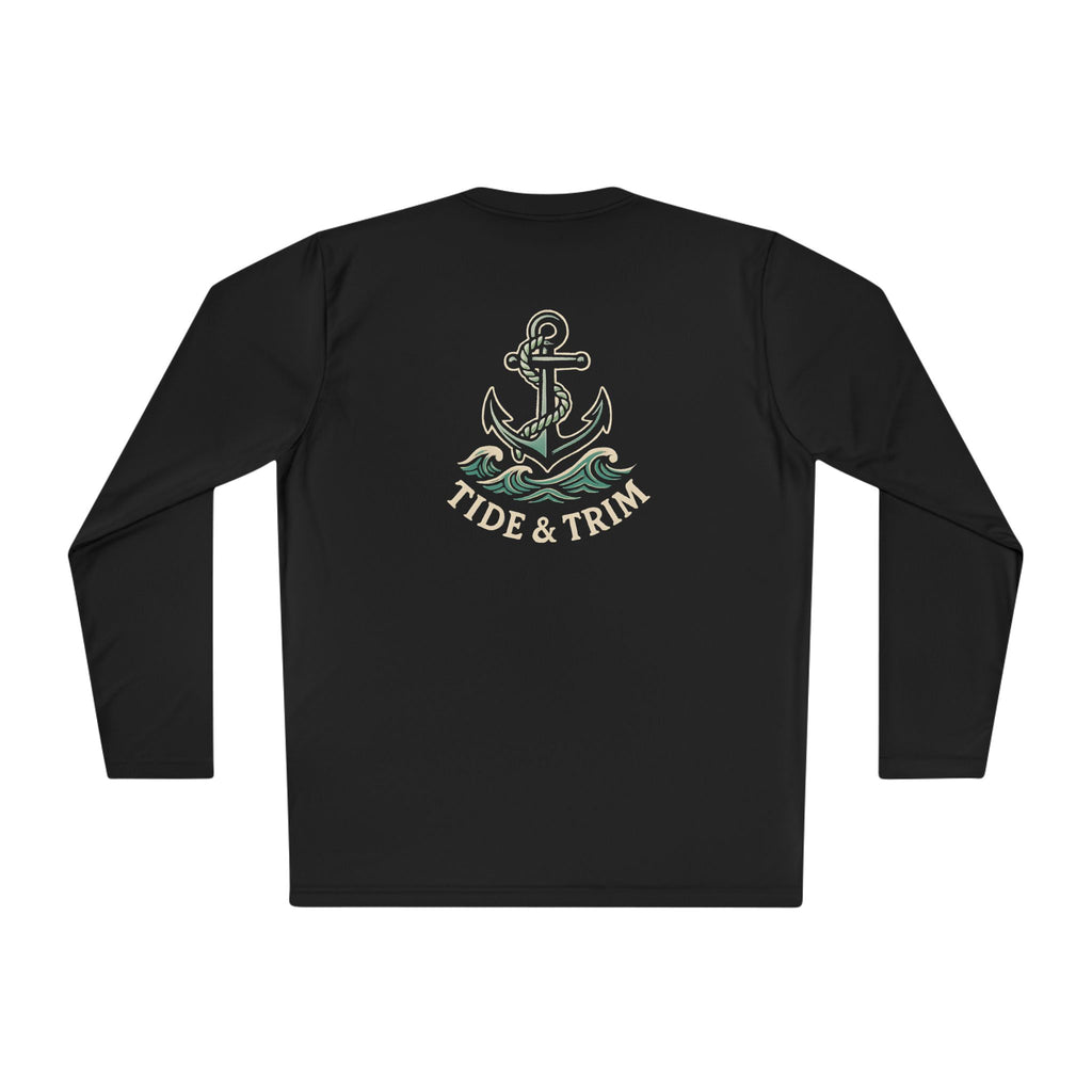 Nautical Anchor Long Sleeve Tee — Tide & Trim Crew Shirt