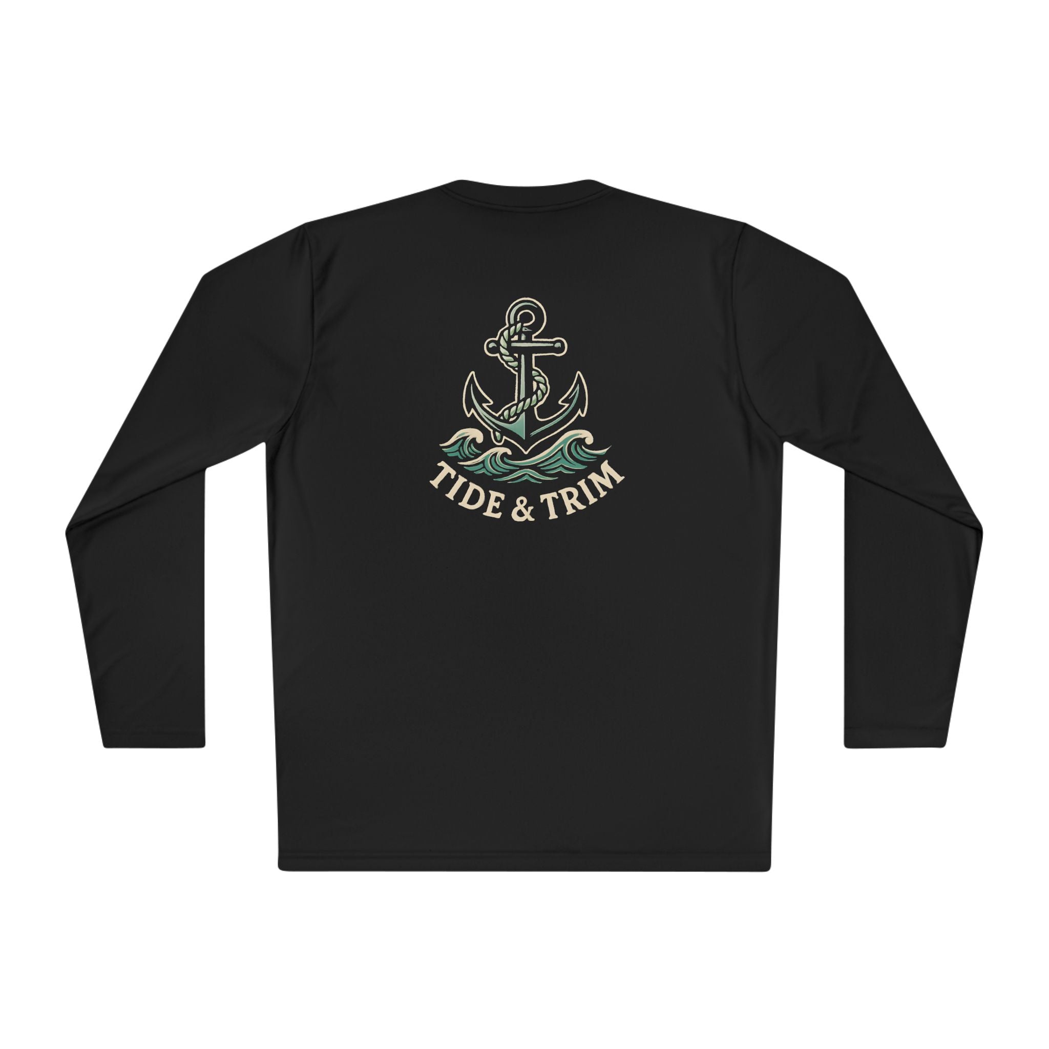 Nautical Anchor Long Sleeve Tee — Tide & Trim Crew Shirt