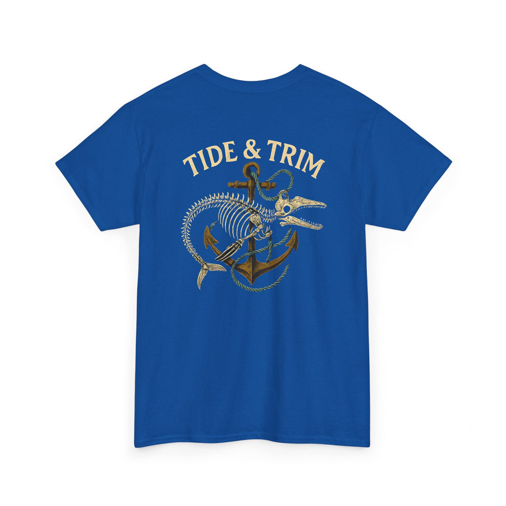 Nautical Skeleton Fish Anchor T-Shirt