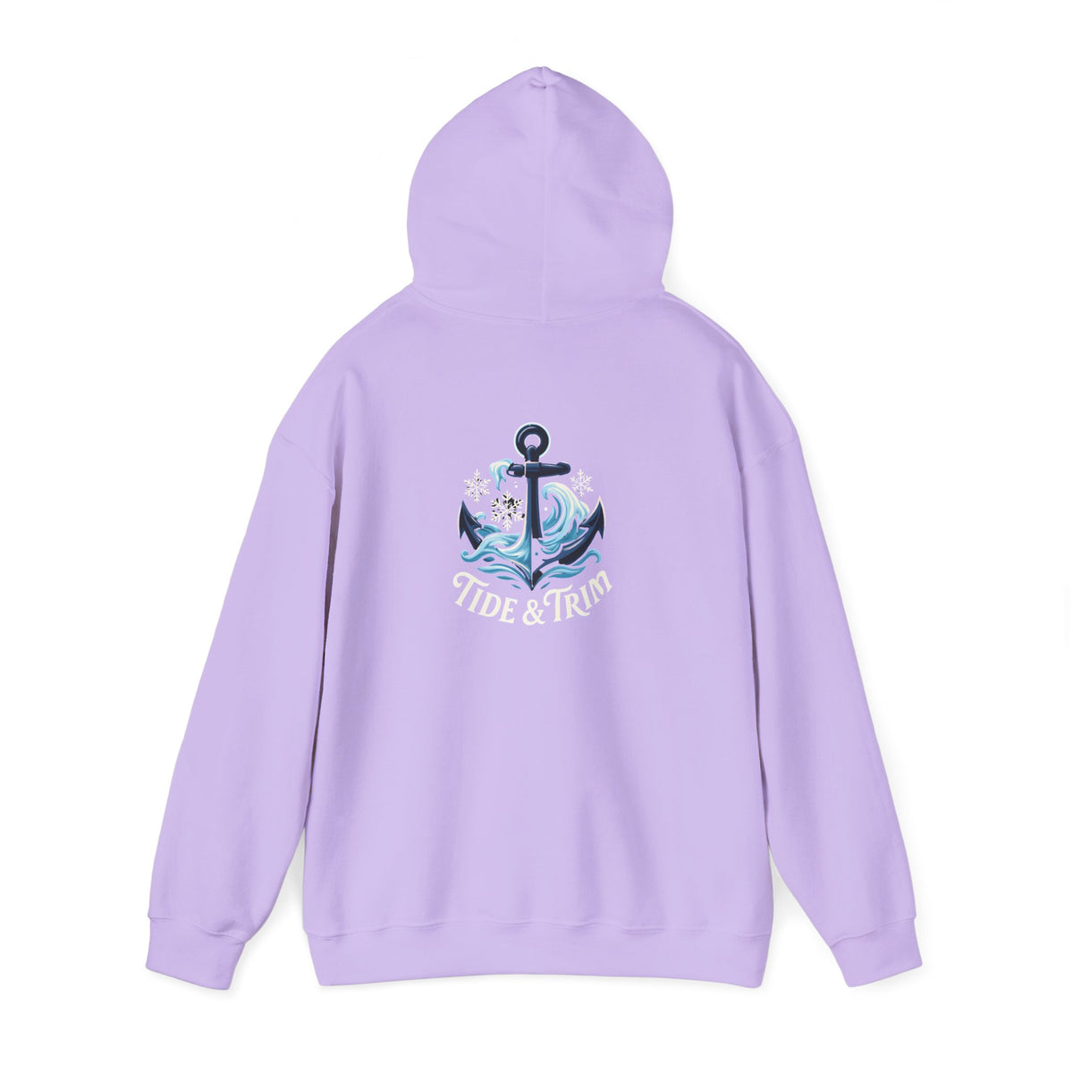 Tide & Trim Anchor Hoodie — Nautical Wave Pullover for Ocean Lovers