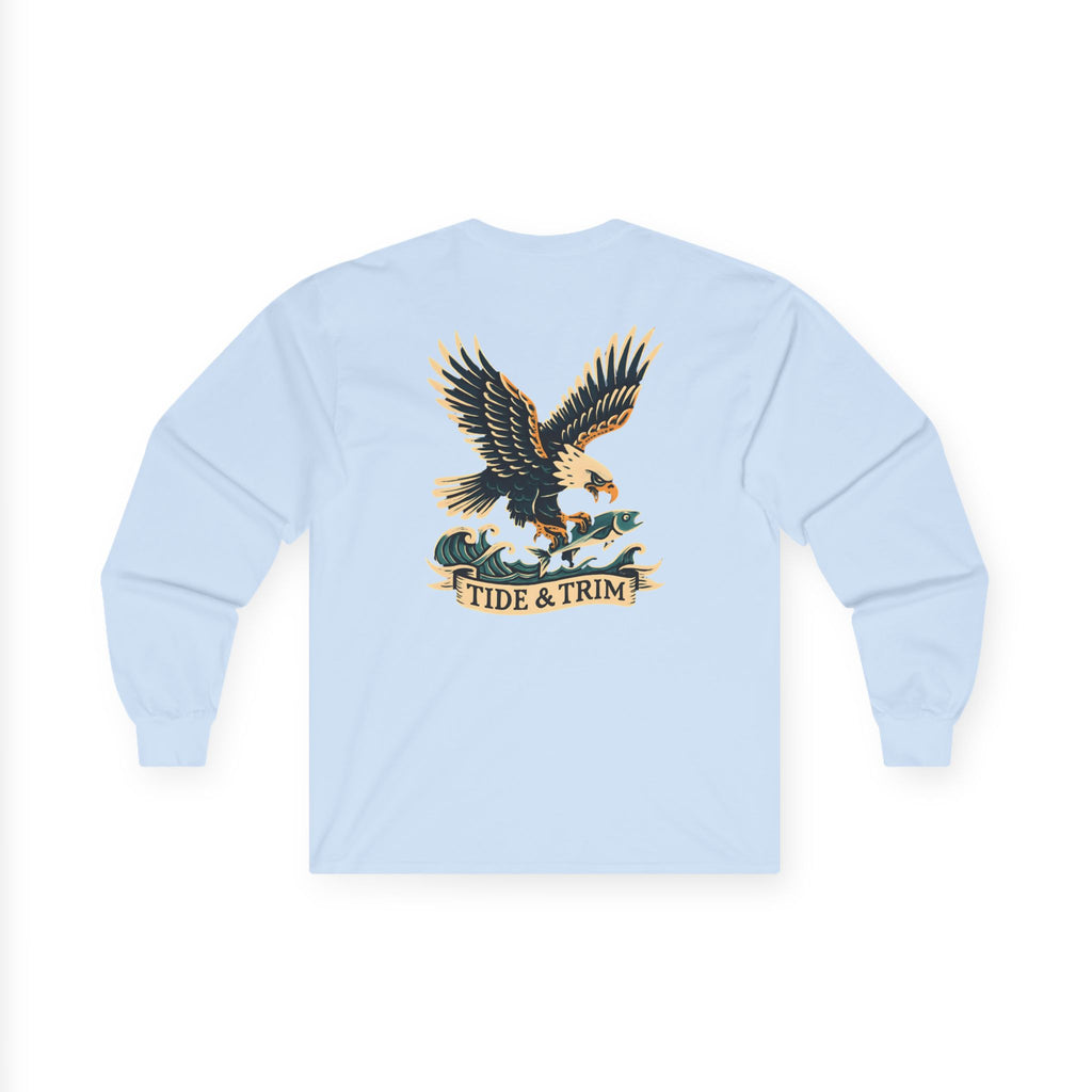 Nautical Eagle Fishing Long Sleeve Tee