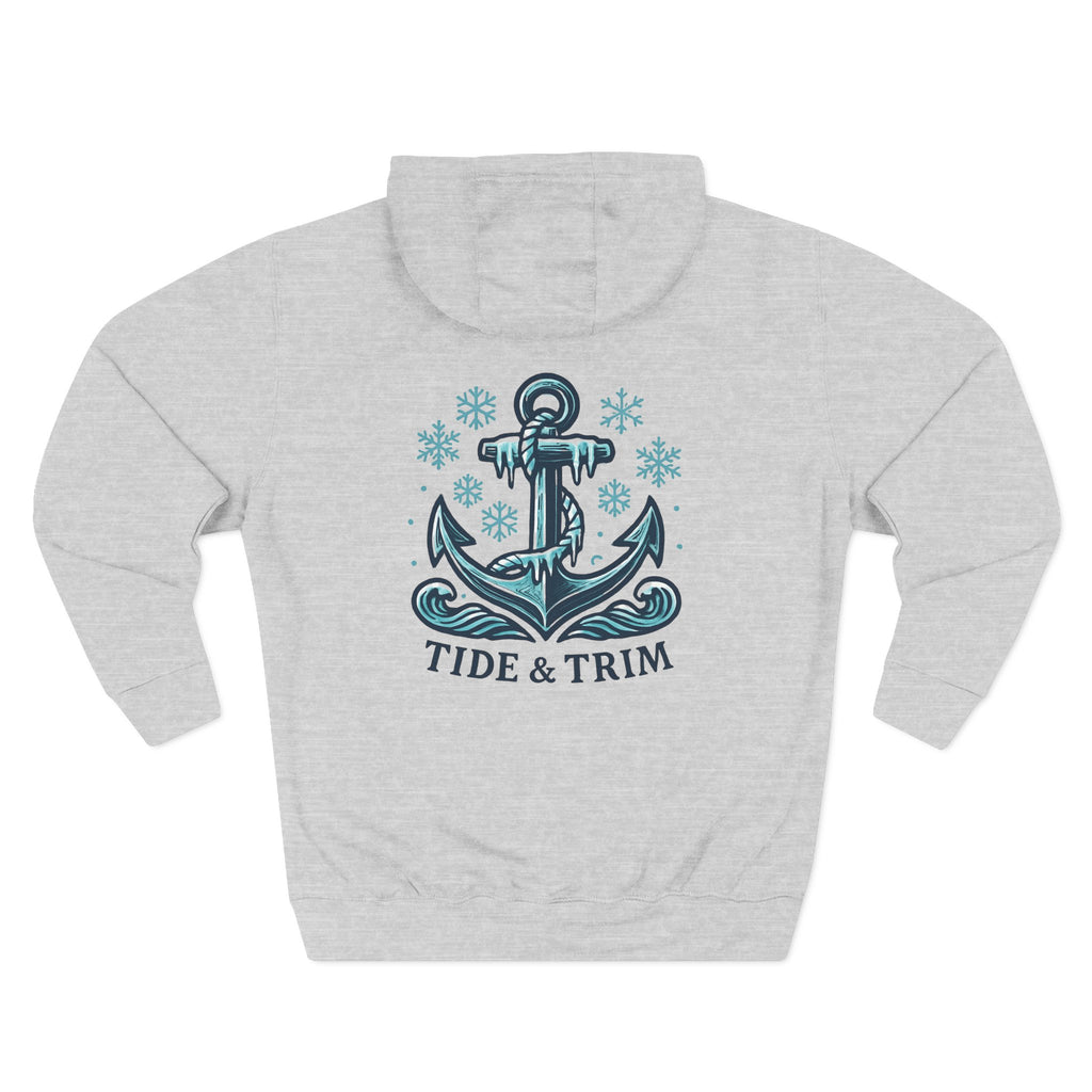 Tide & Trim Anchor Hoodie — Nautical Anchor Fleece Hoodie