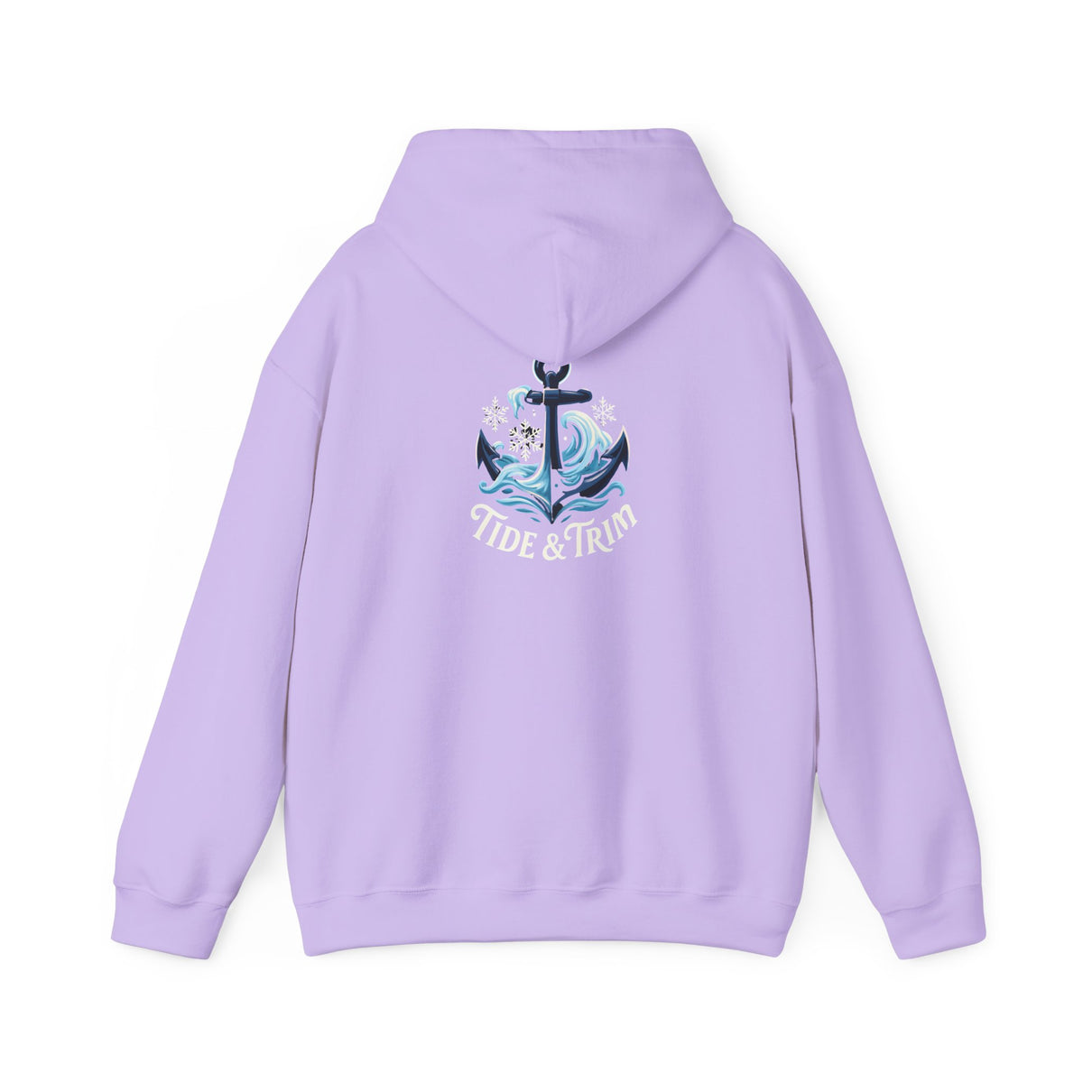 Tide & Trim Anchor Hoodie — Nautical Wave Pullover for Ocean Lovers
