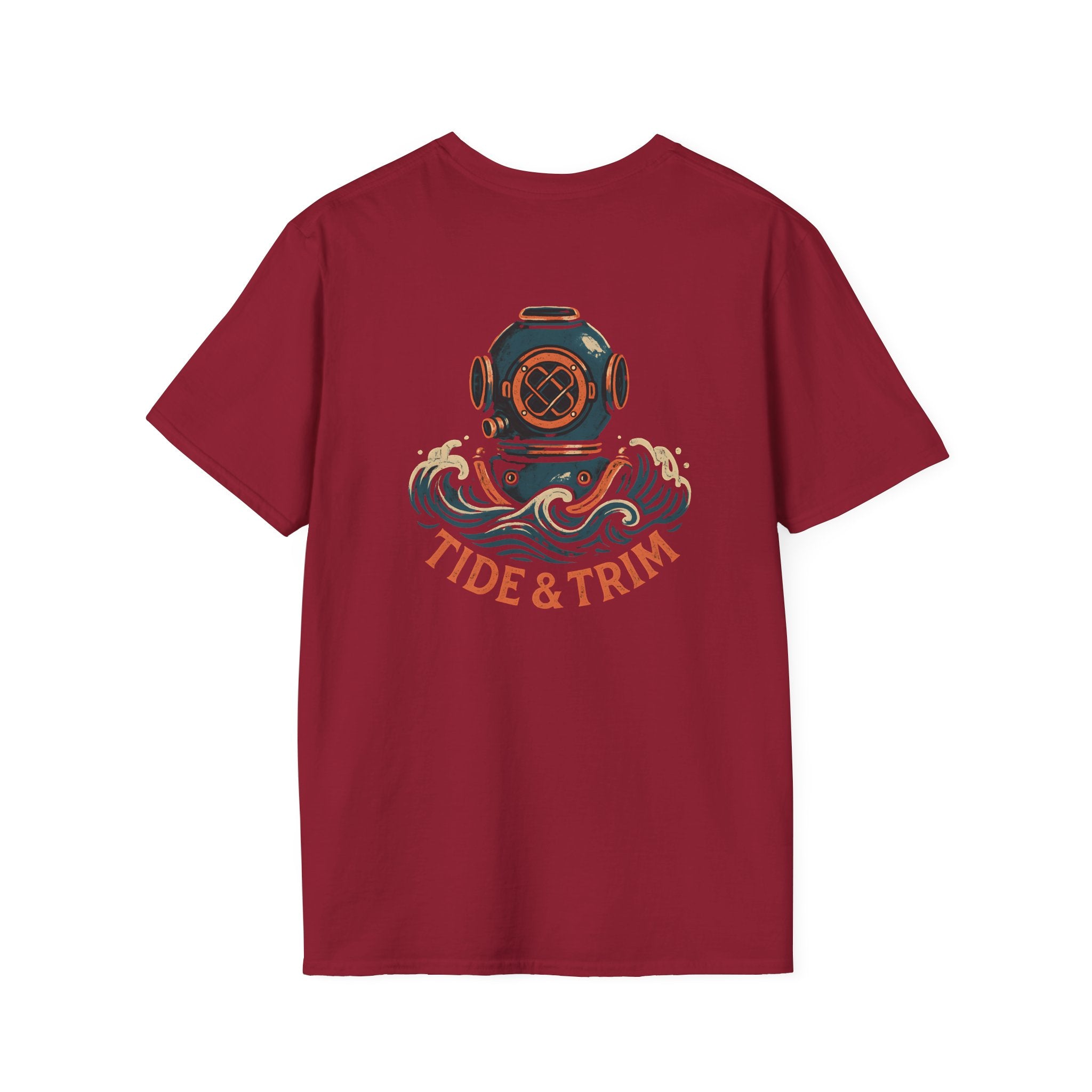 Diver Helmet Nautical T-Shirt — Tide & Trim Diver Design