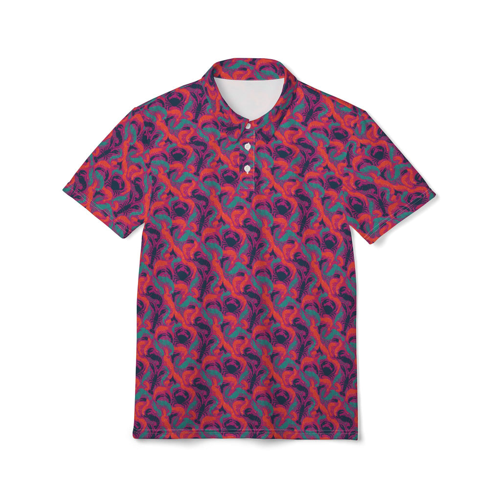 Tropical Nautical Crustacean Polo Shirt