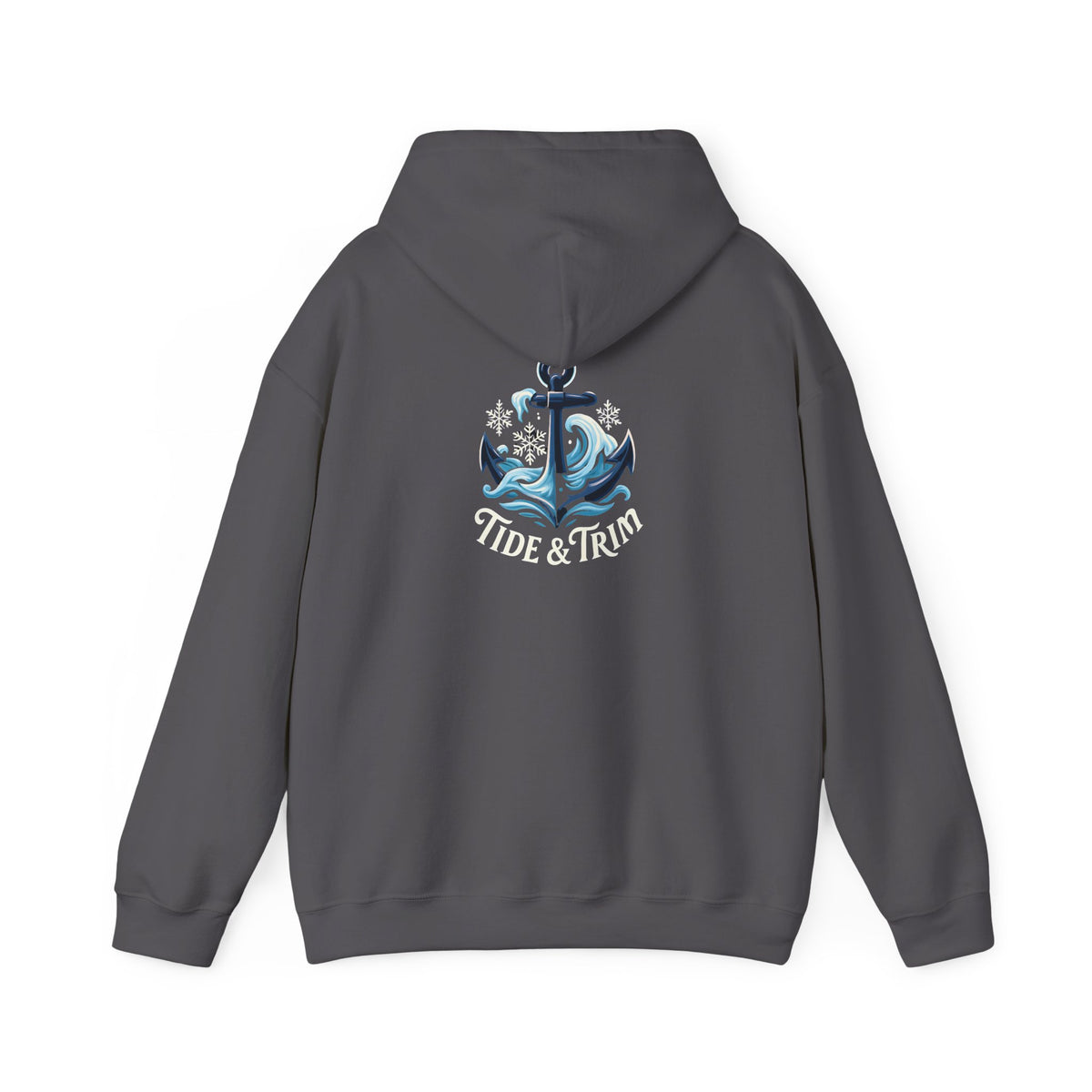 Tide & Trim Anchor Hoodie — Nautical Wave Pullover for Ocean Lovers