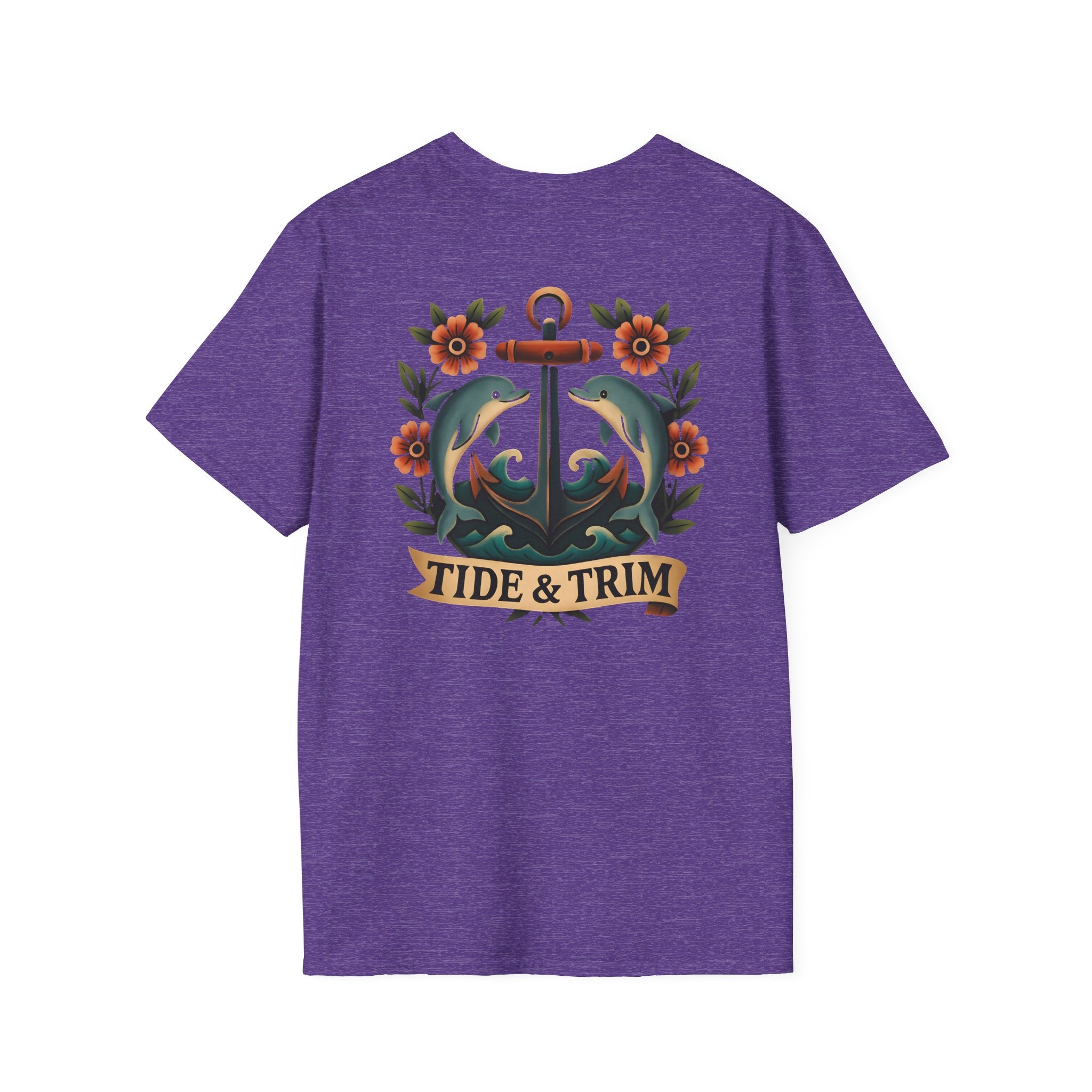Anchor & Dolphins Floral Nautical T-Shirt