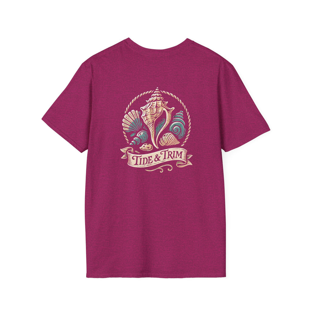 Seashell Beach Nautical T-Shirt — Coastal Shell Print Tee