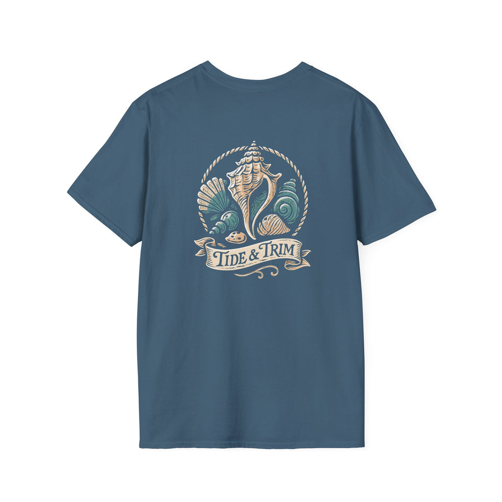 Seashell Beach Nautical T-Shirt — Coastal Shell Print Tee