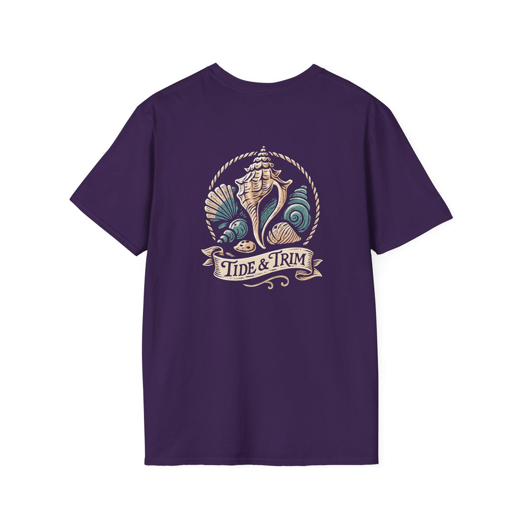 Seashell Beach Nautical T-Shirt — Coastal Shell Print Tee
