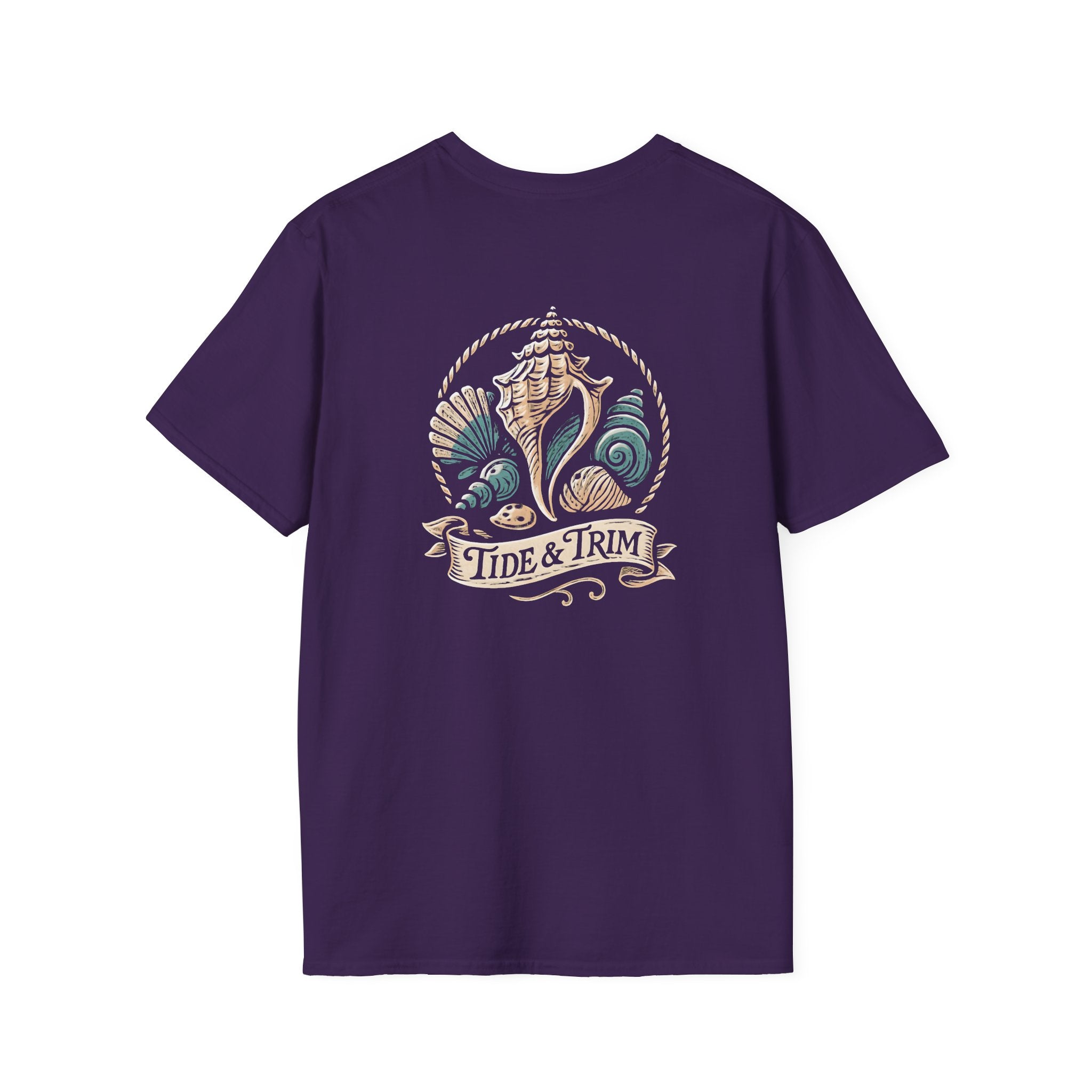 Seashell Beach Nautical T-Shirt — Coastal Shell Print Tee