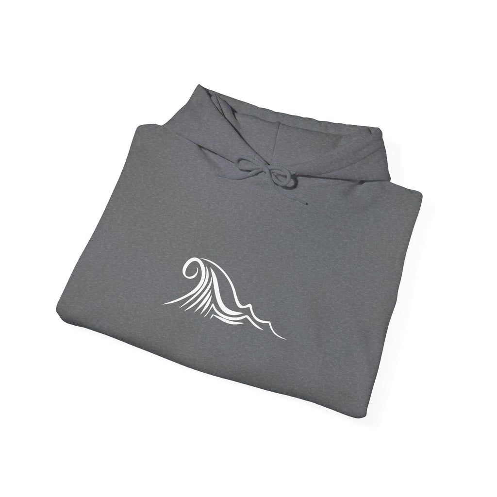 Tide & Trim Anchor Coffee Hoodie — Nautical Wave Pullover