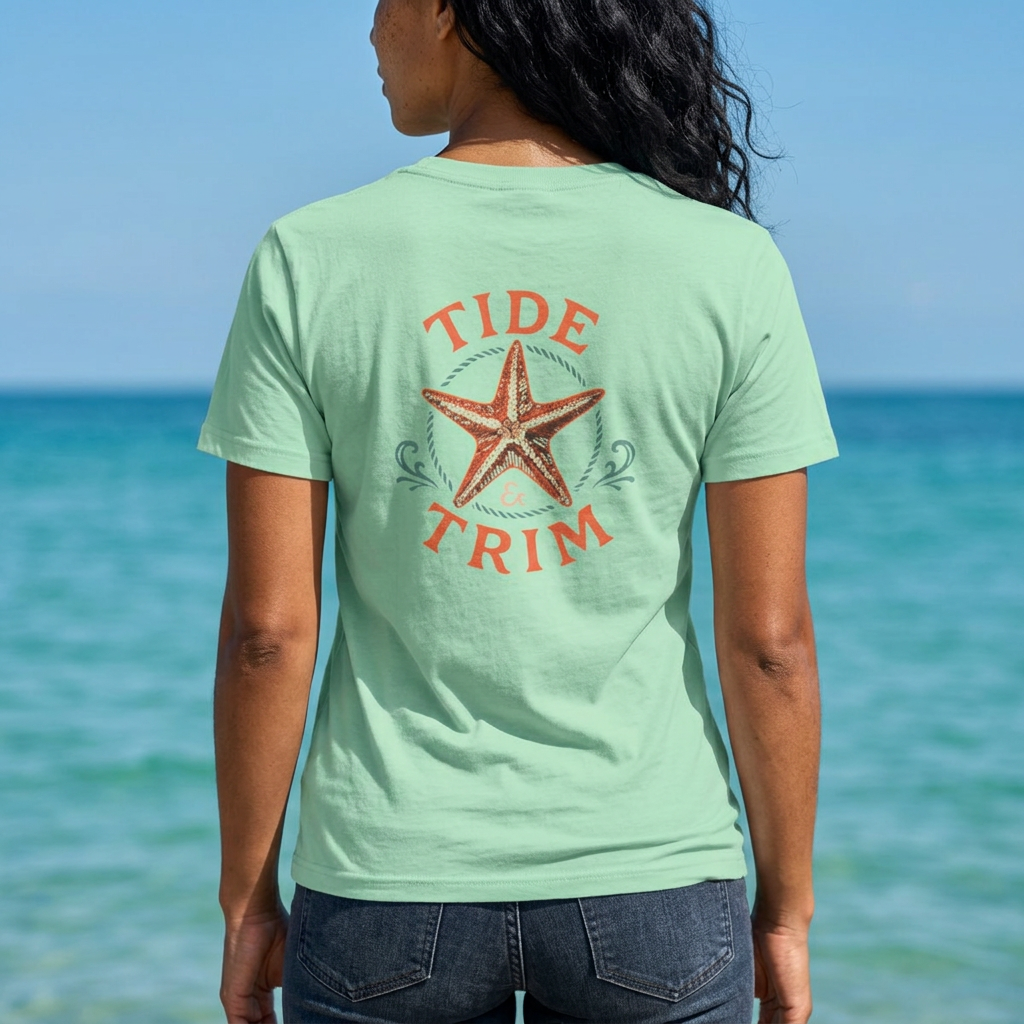 Starfish Beach Tee — Nautical Coastal Vibes T-Shirt