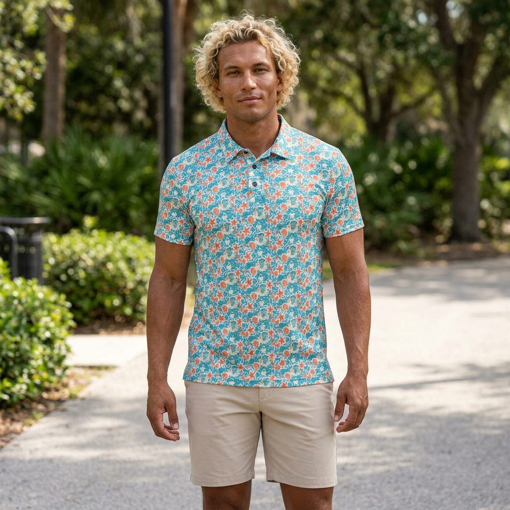 Tropical Reef Fish Polo Shirt